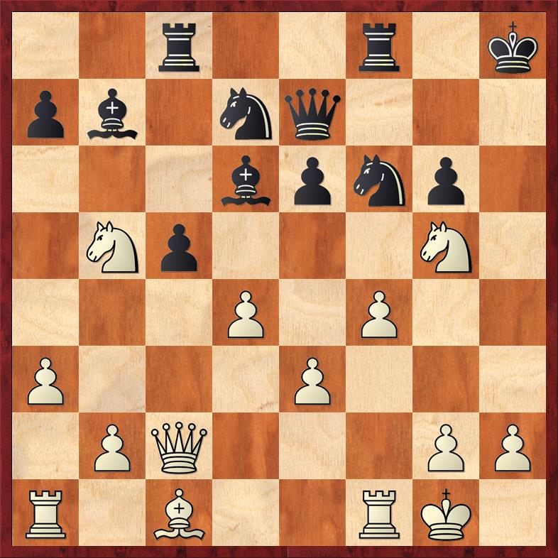 Position after 16. Qe7