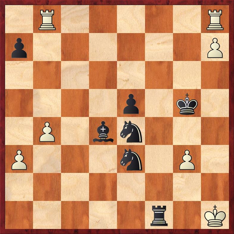 Final Game Position after 41. ... Rf1
