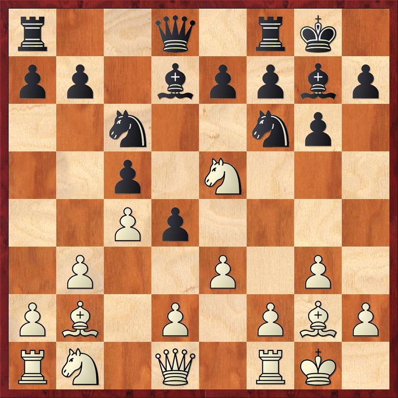 Position after 9. ... d4!?