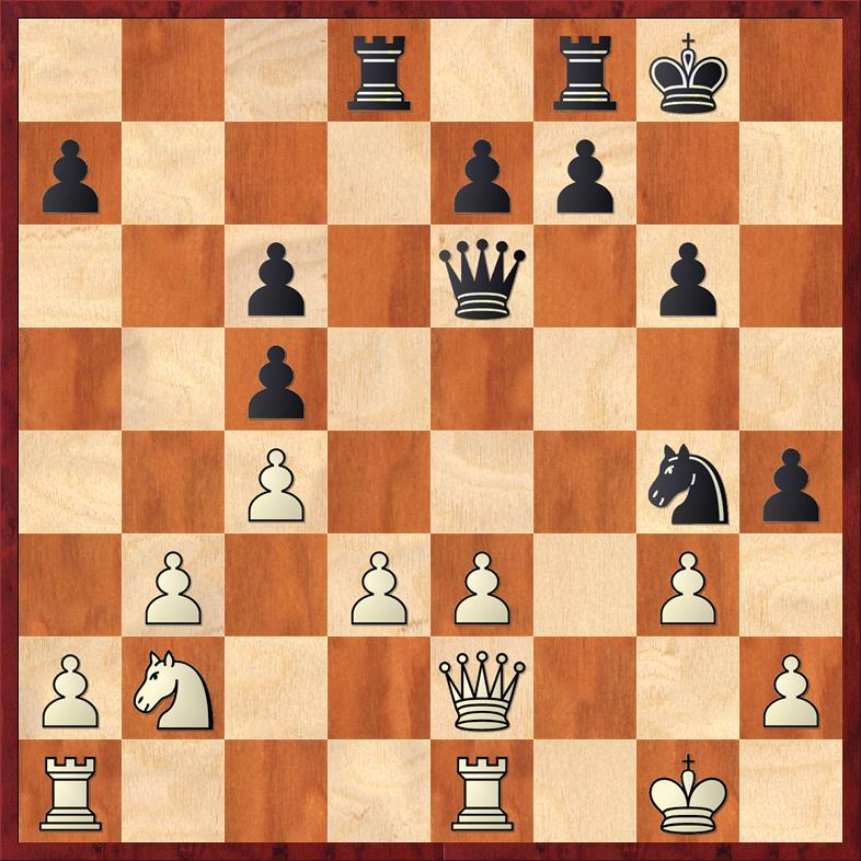 Position after 19. ... h4!
