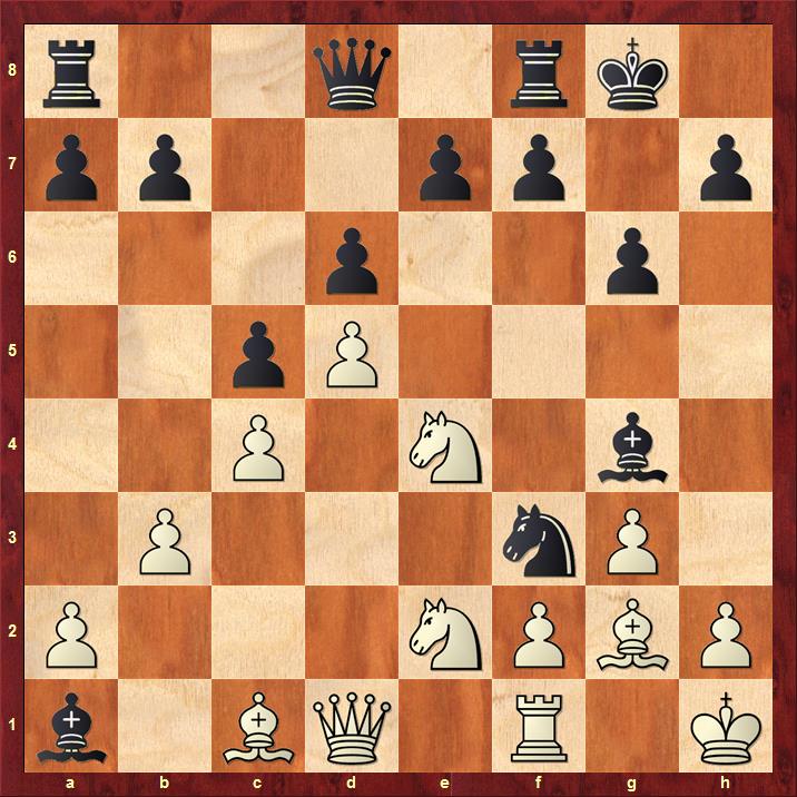 Position after sideline 12...Bxa1