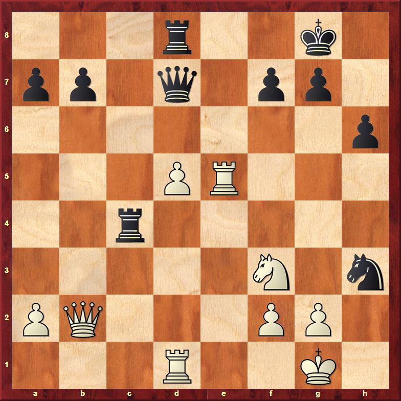 Position after 27...Nxh3+