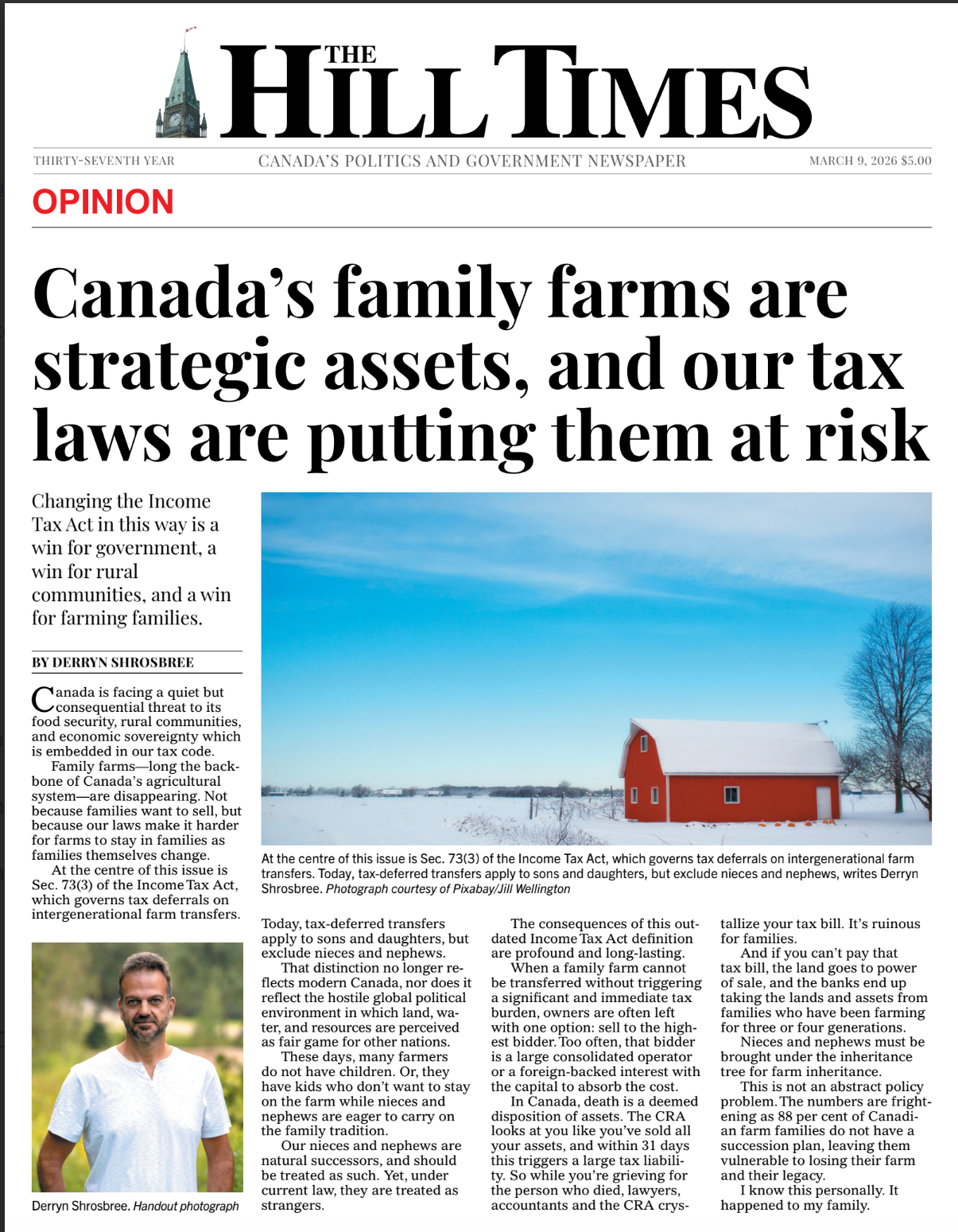 The Hill Times:‘I’ve seen the devastation first-hand’