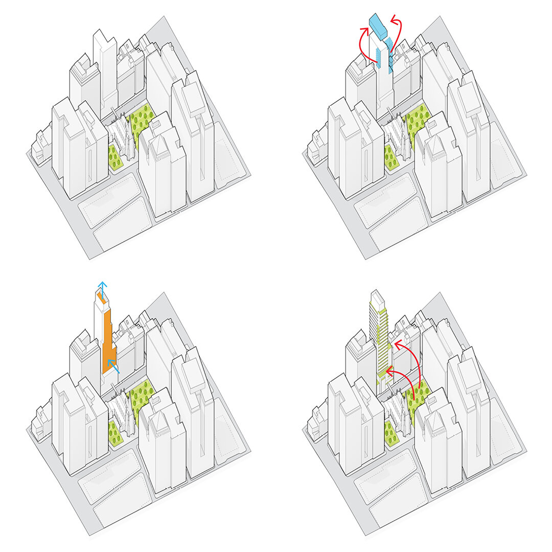 74 Trinity Place | Axonometric Diagrams Illustration by Rob Cleary