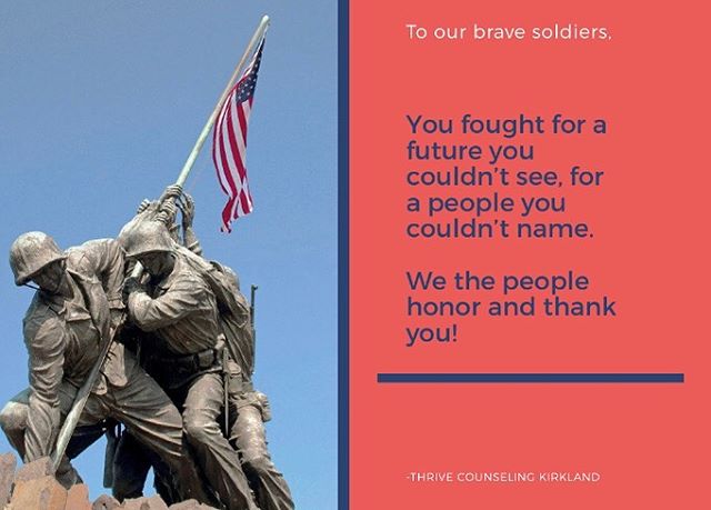 Today is a day to hold gratitude for those that paved the way for our freedom, for our present. Thank you for the sacrifice. 
#veteransday #wehonoryou #gratitude #therapythoughts #counseling #remember