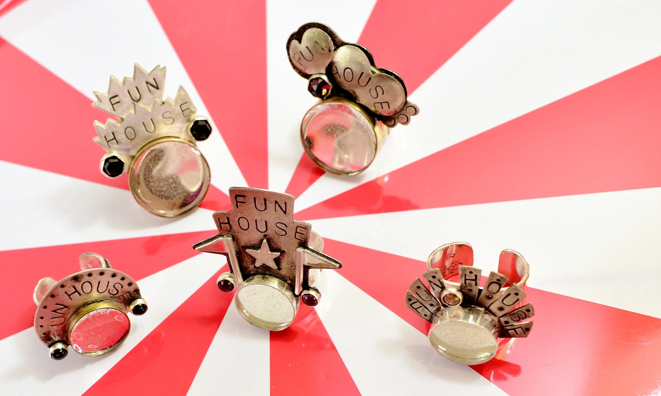 Fun House Ring - Ruby
