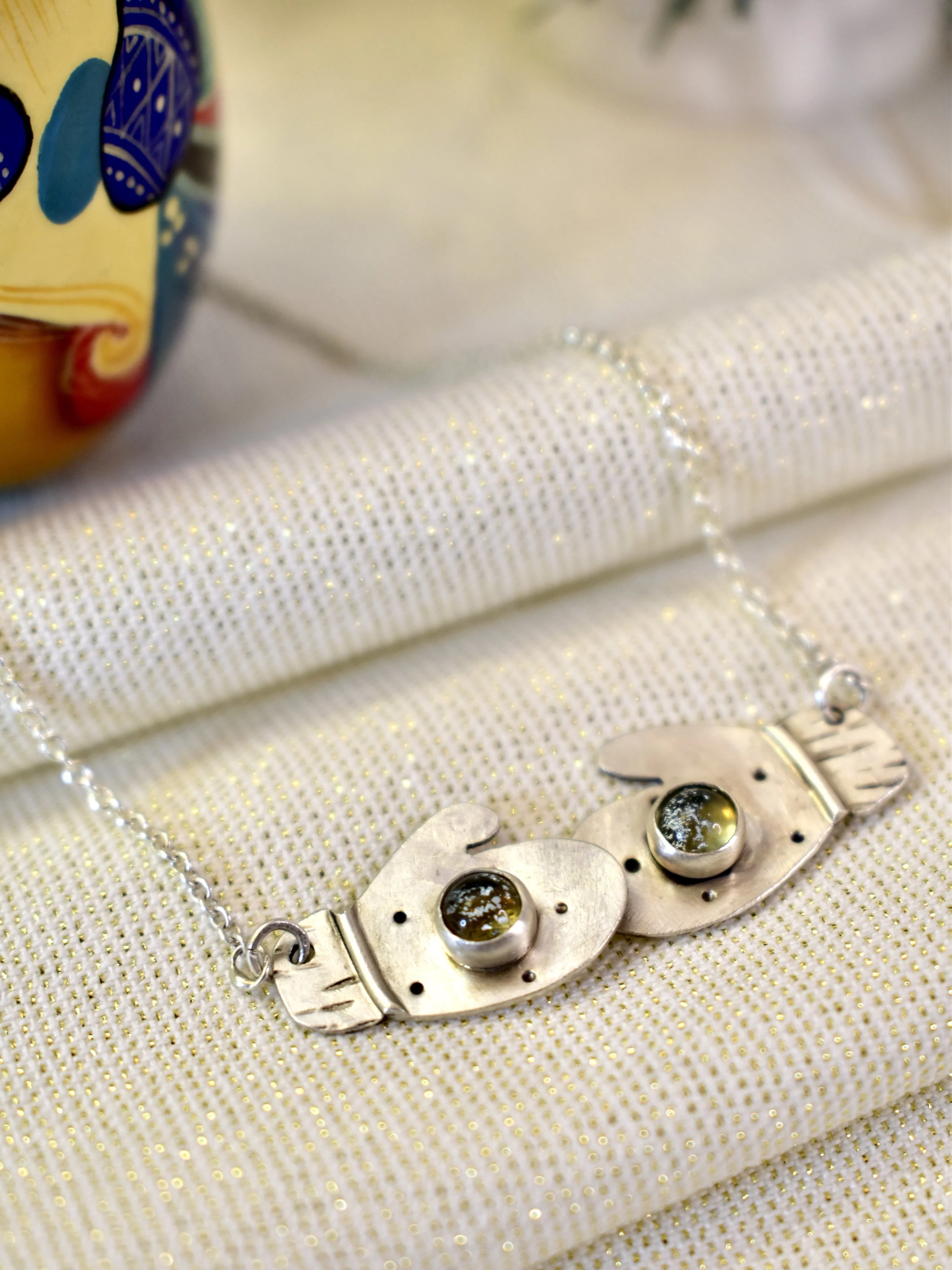 Little Mittens Front Clasp Necklace