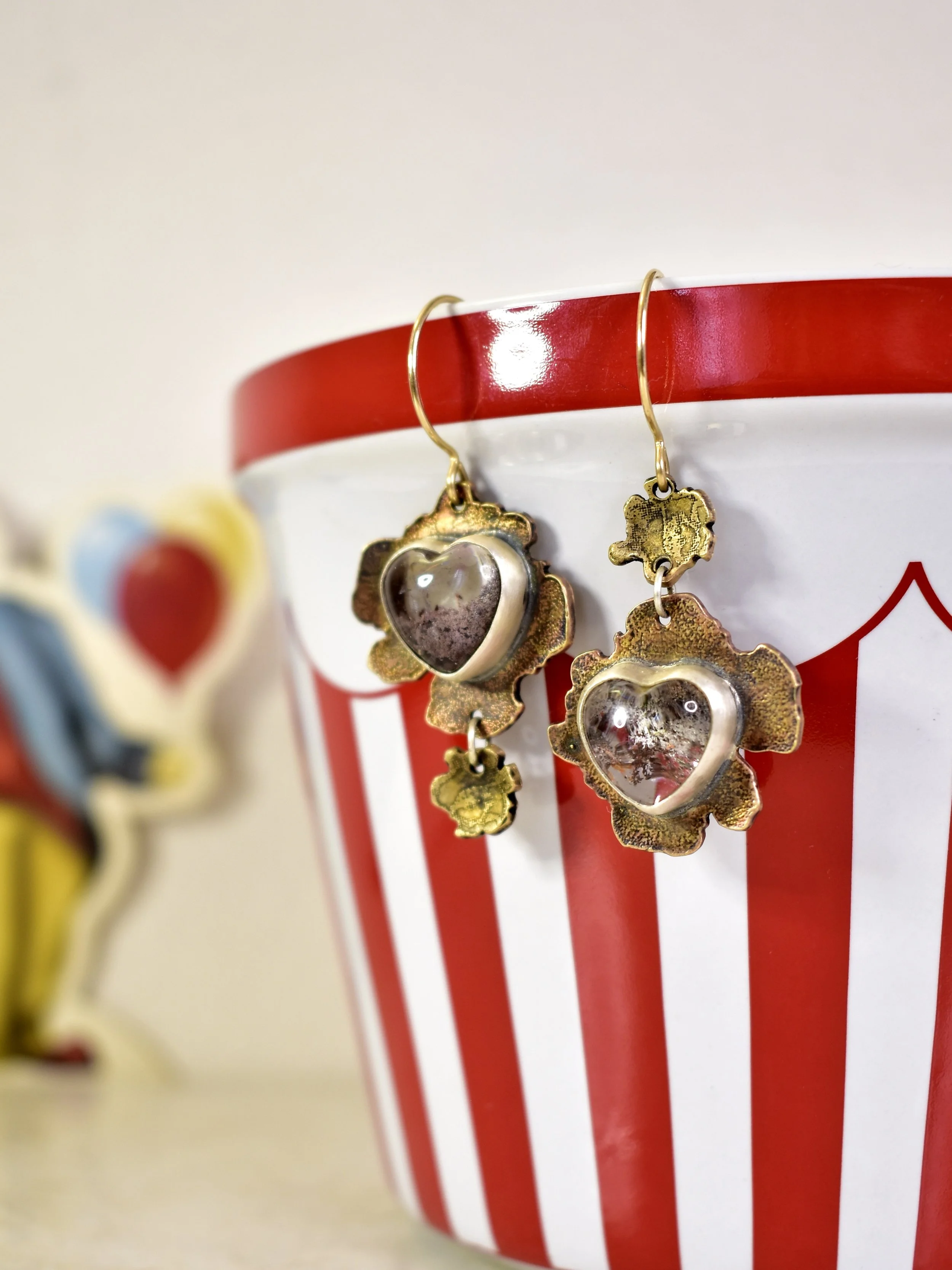 I ❤️ Popcorn Mismatched Dangle Earrings