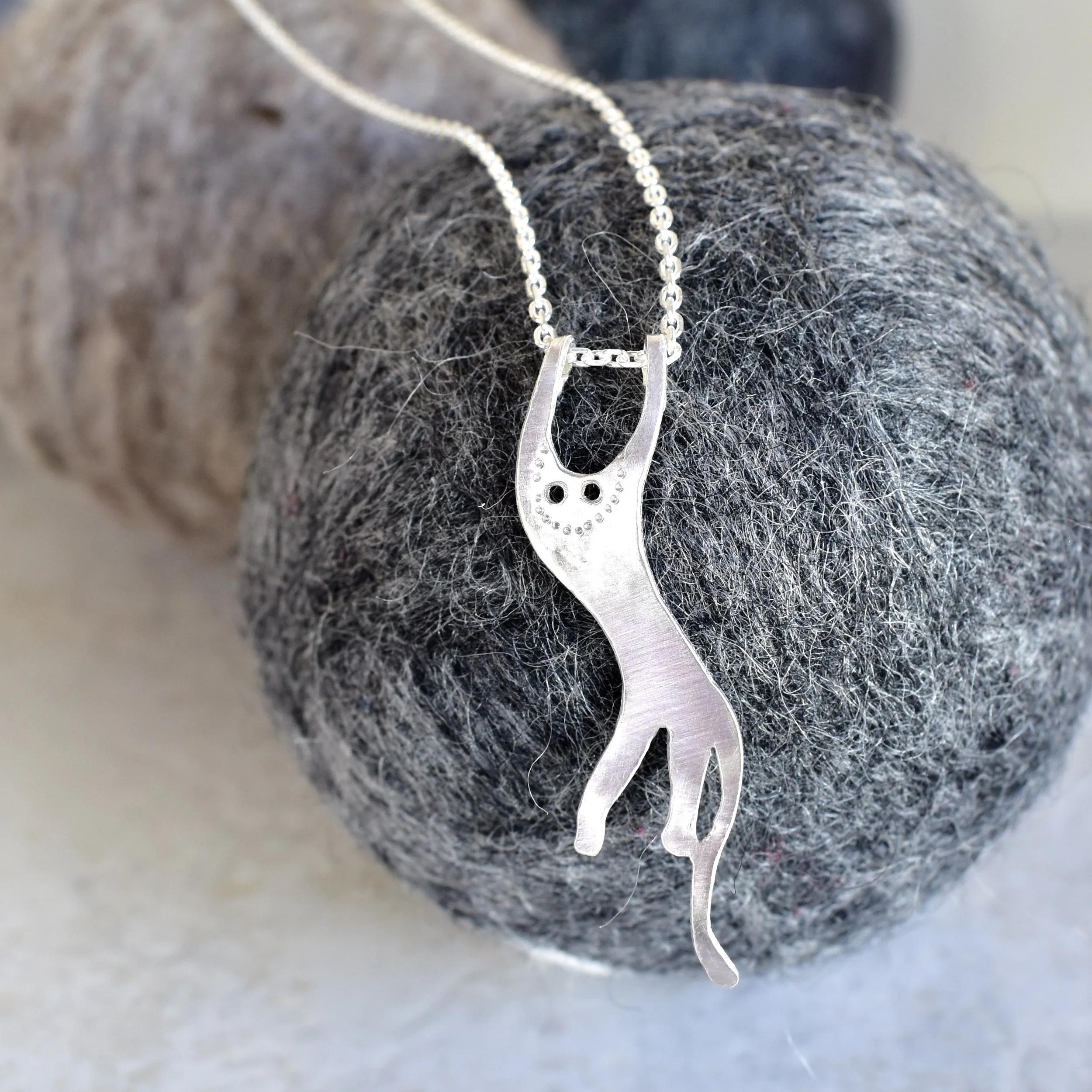 Cats are Liquid Freeform Necklace- Georgie