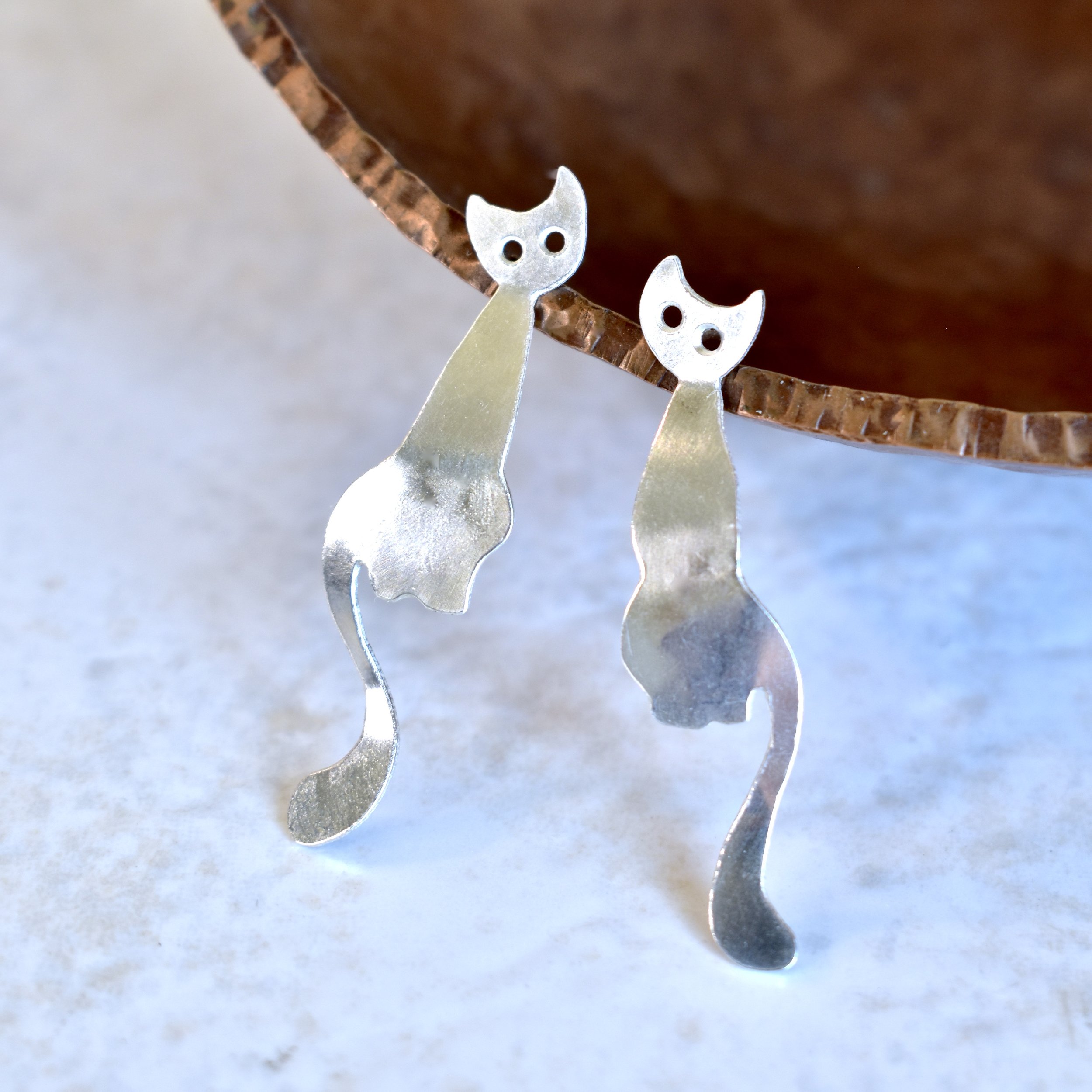 Cats are Liquid Earrings $119