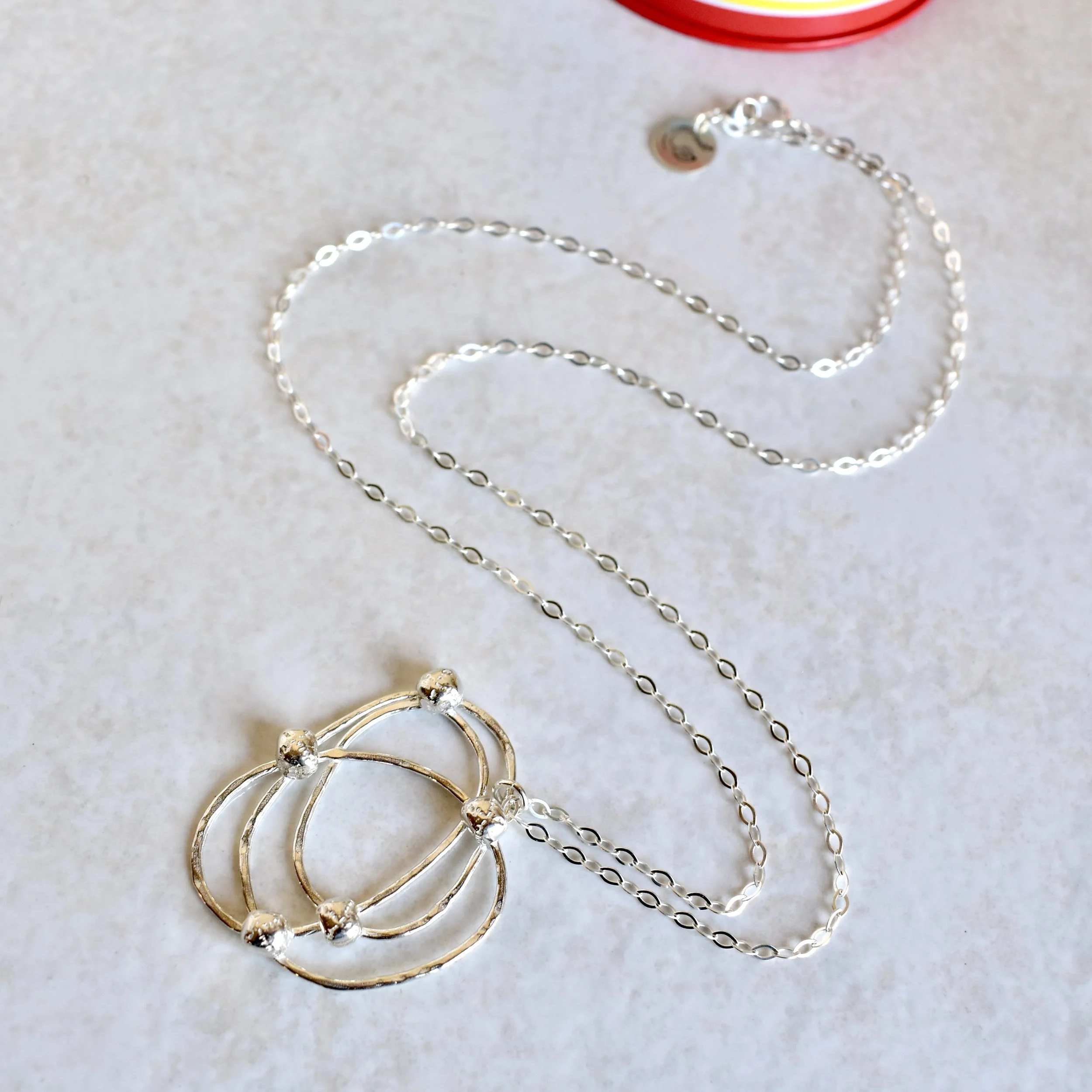 The Juggler Necklace- Sterling Silver