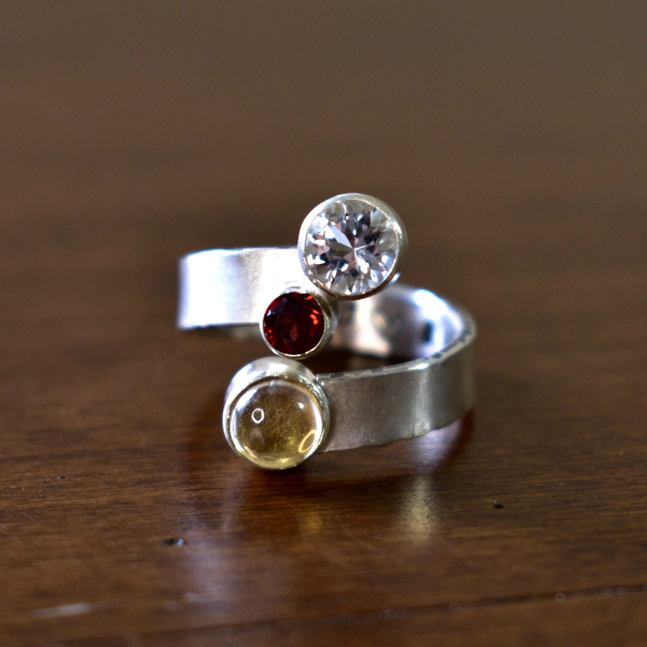 Triple Threat Heirloom Birthstones Ring