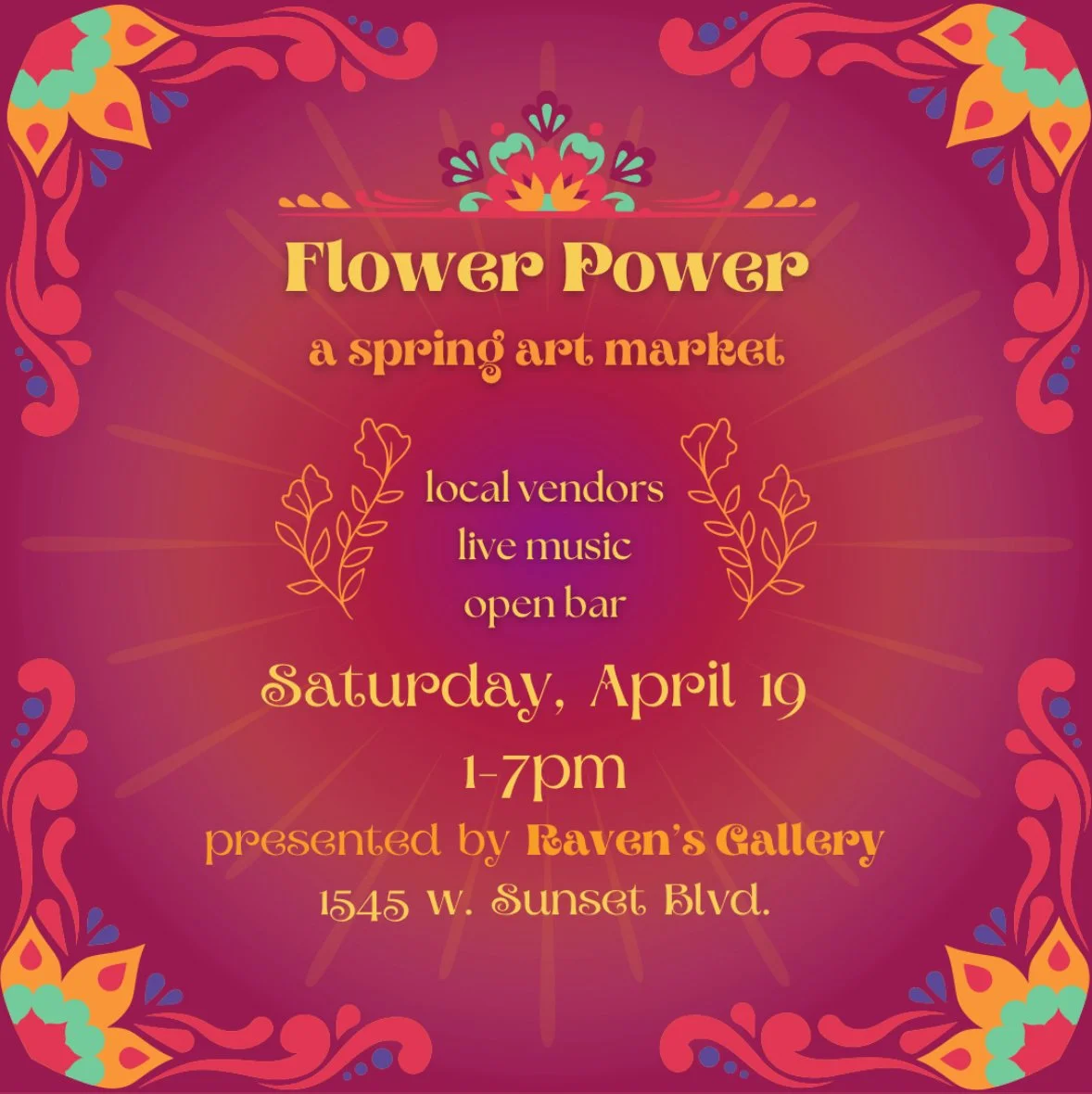 Raven's Gallery- Flower Power Market