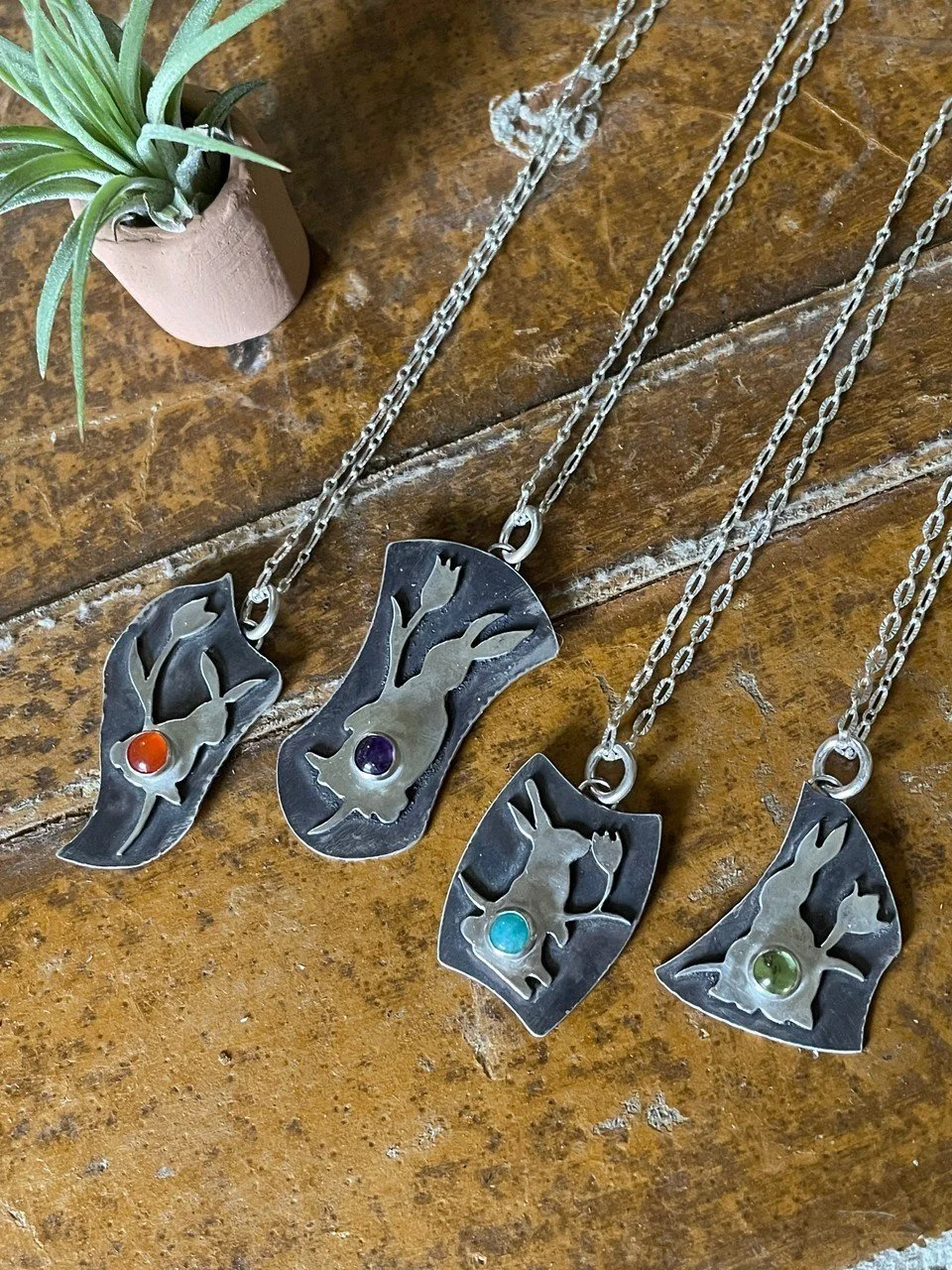 Bunny & Tulip Necklace