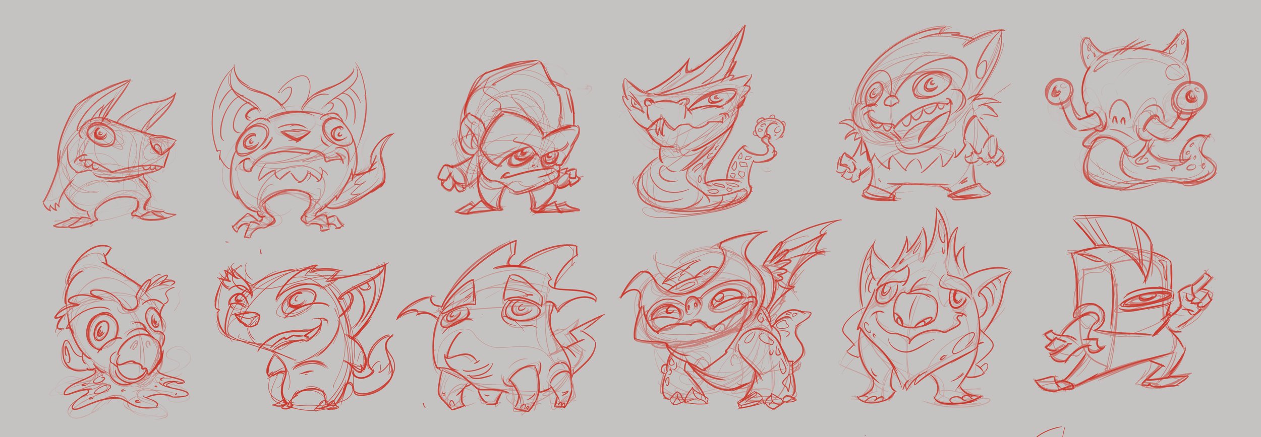 Mobile Game Beasties Concepts