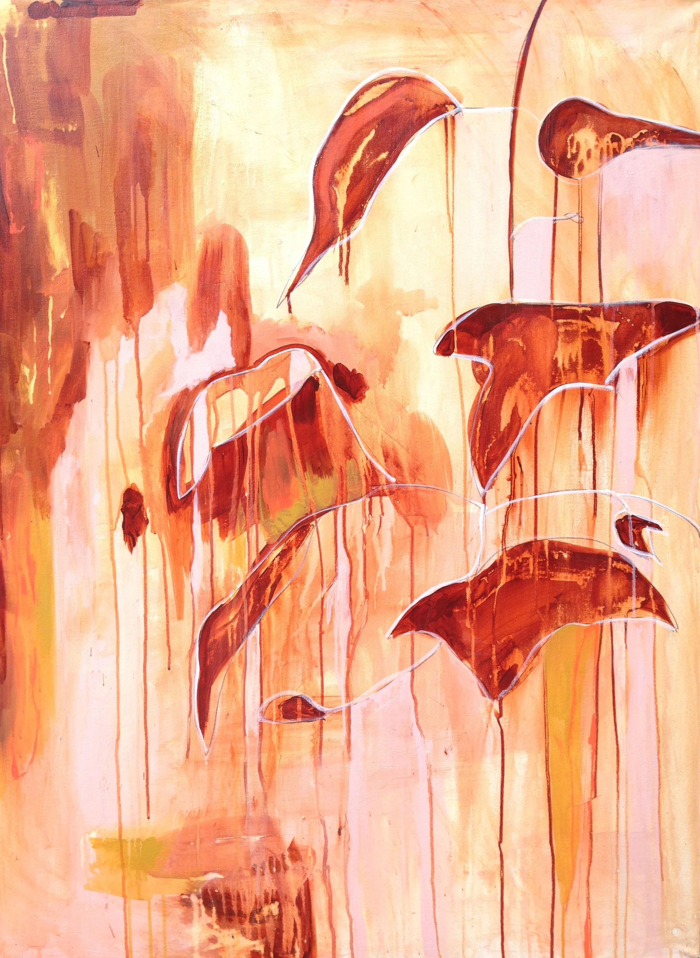 Observe 1 (SOLD) 3x4' Acrylic on Gallery wrapped Canvas