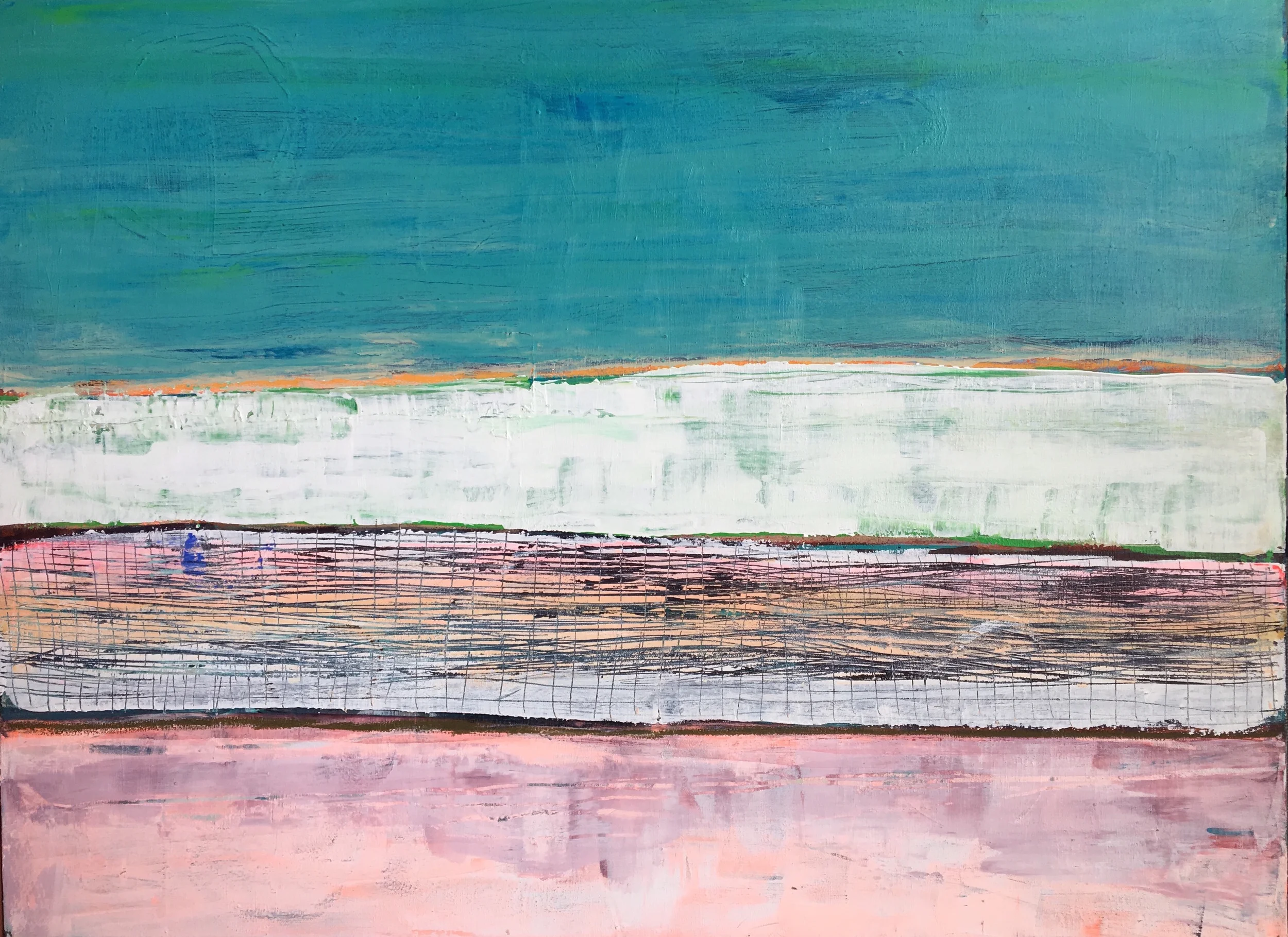 Summer Solstice (SOLD) 4x3' Acrylic on Gallery Wrapped Canvas