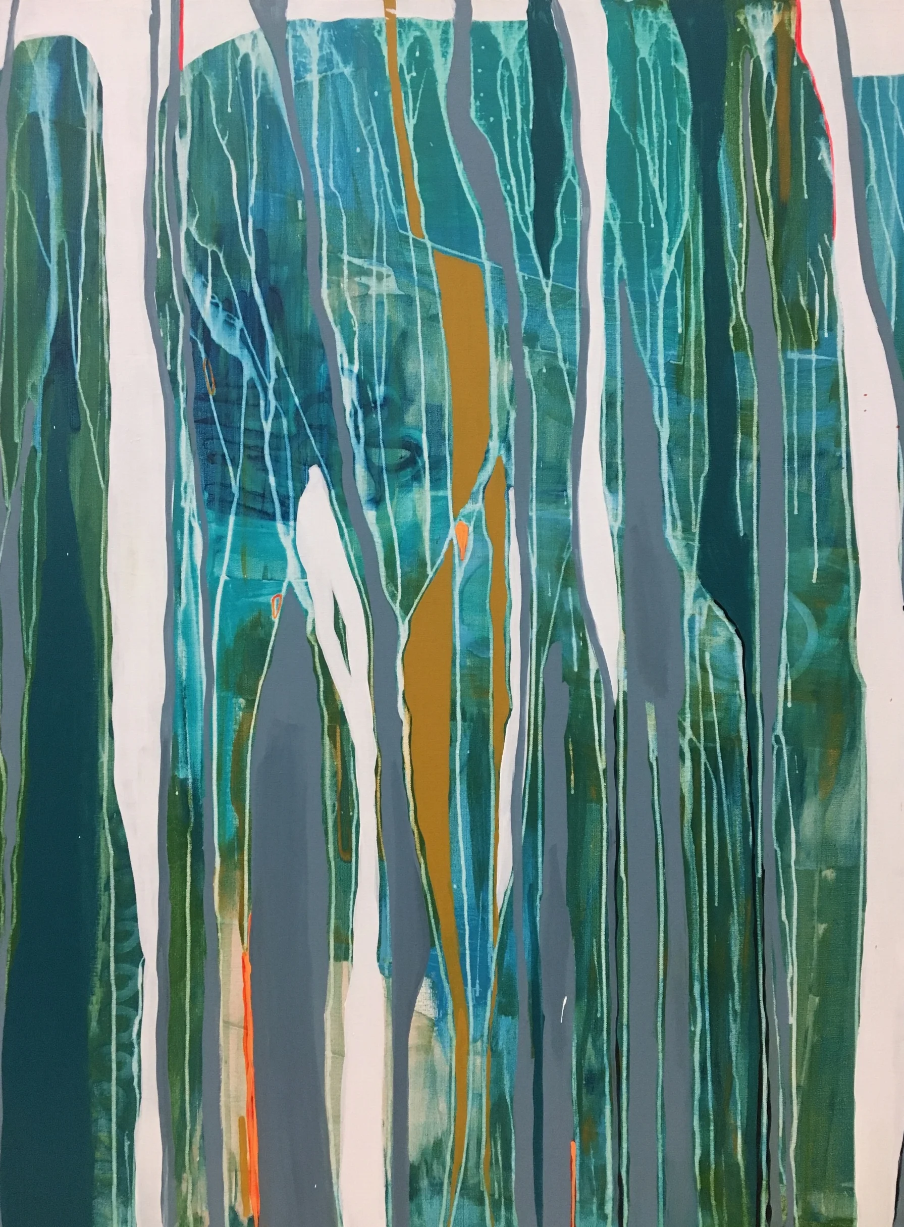 Beauty in the chaos #2 (SOLD) 3x4' Acrylic on Canvas