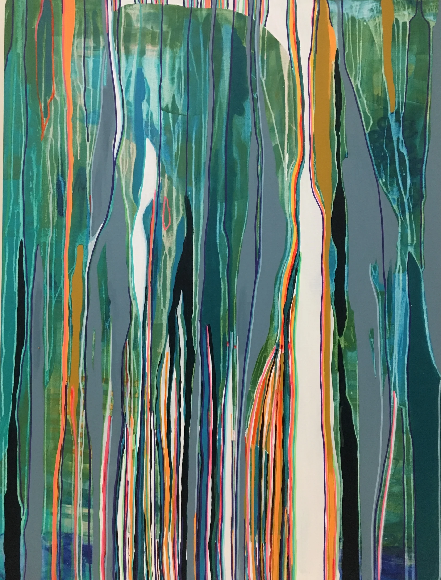 Beauty in the chaos #1 (SOLD) 3x4' Acrylic on Canvas