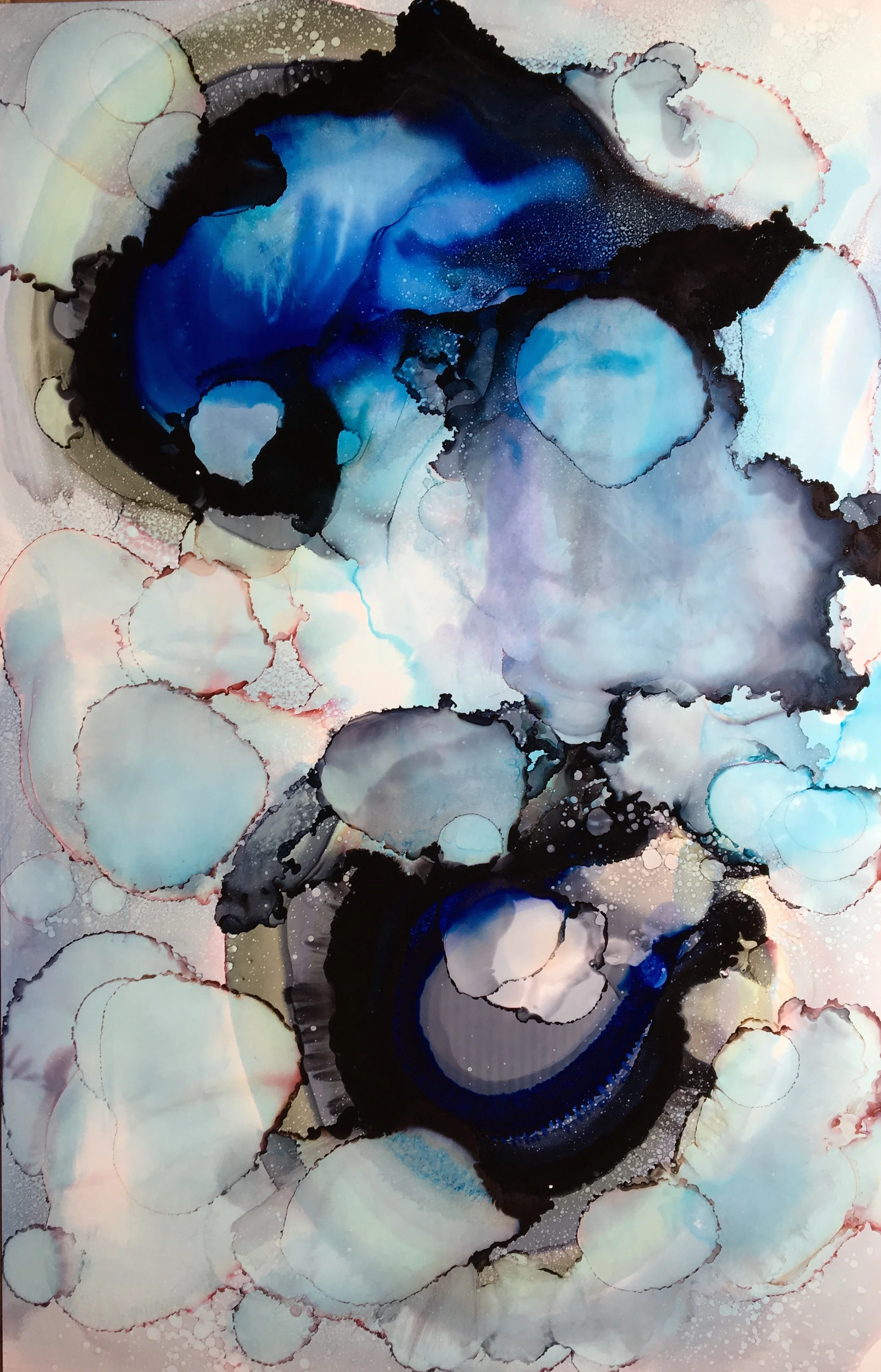 26x40" (SOLD) Ink on Yupo Paper