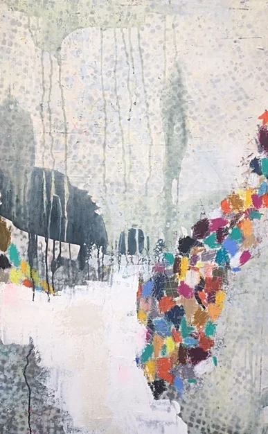 Eureka!!! (SOLD) 30x40'' Acrylic and oil stick on Gallery Wrapped Canvas