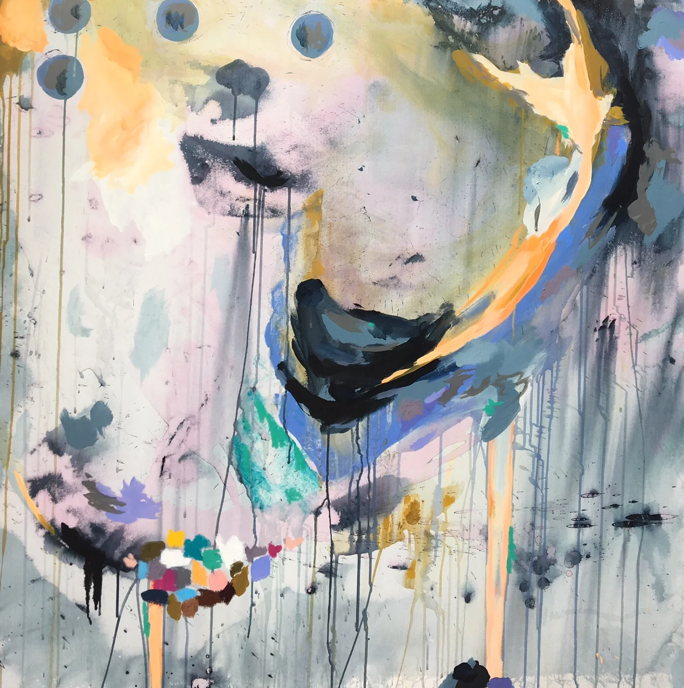 Ebb and flow #2 (SOLD) 48x48" Acrylic on Canvas