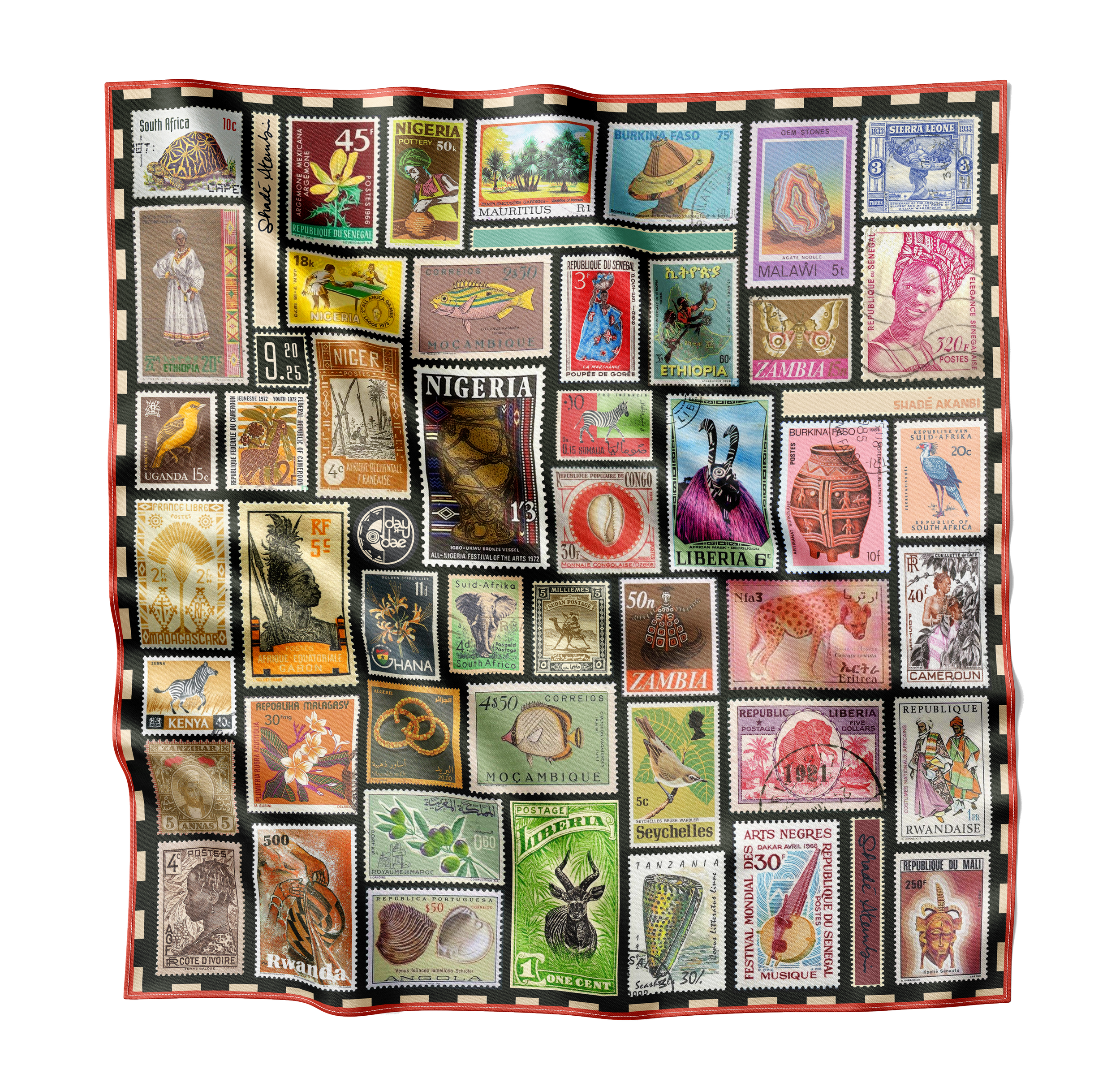 'Keep Me Posted' Silk Scarf