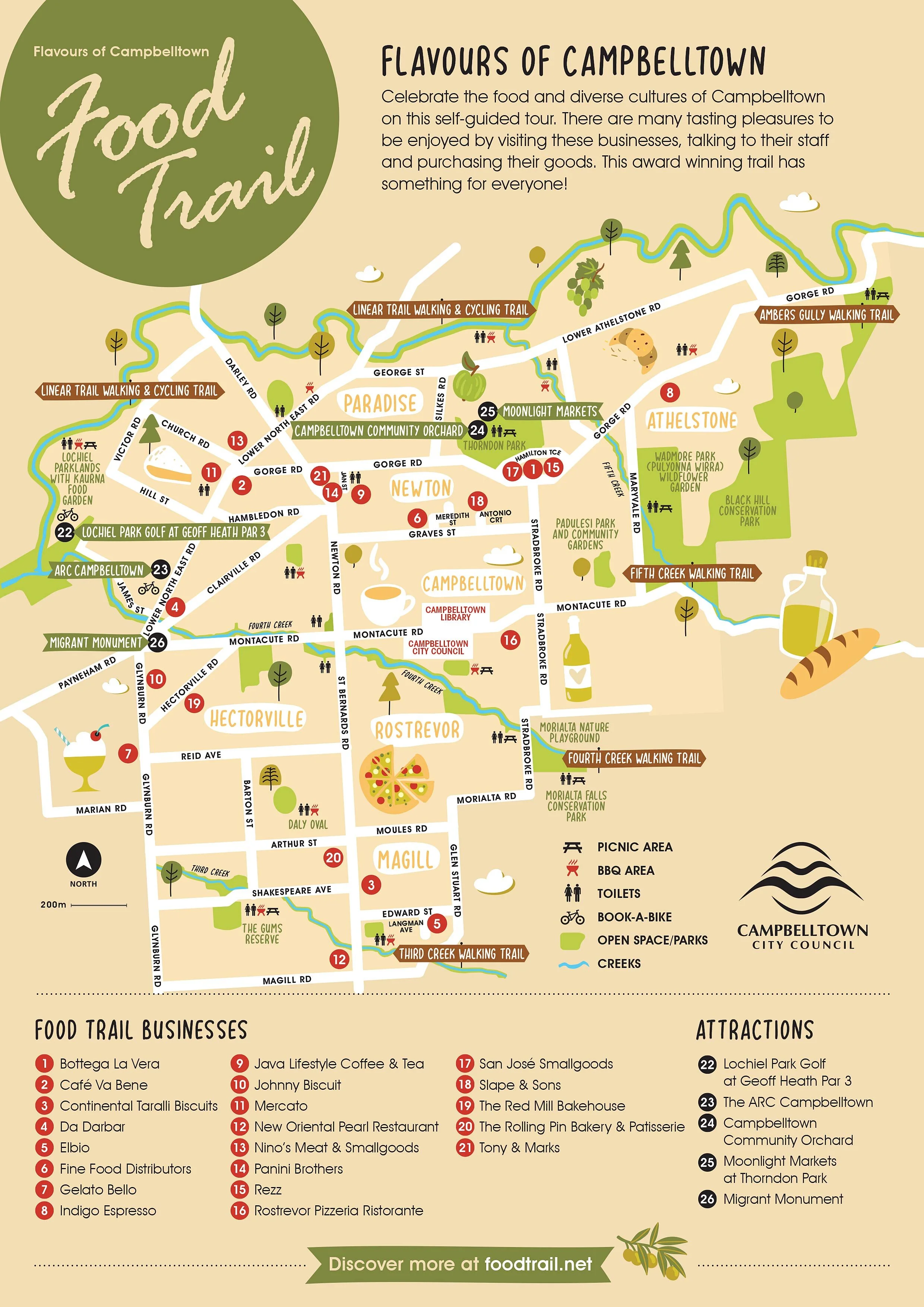 Campbelltown City Council 2020 Food Trail Map