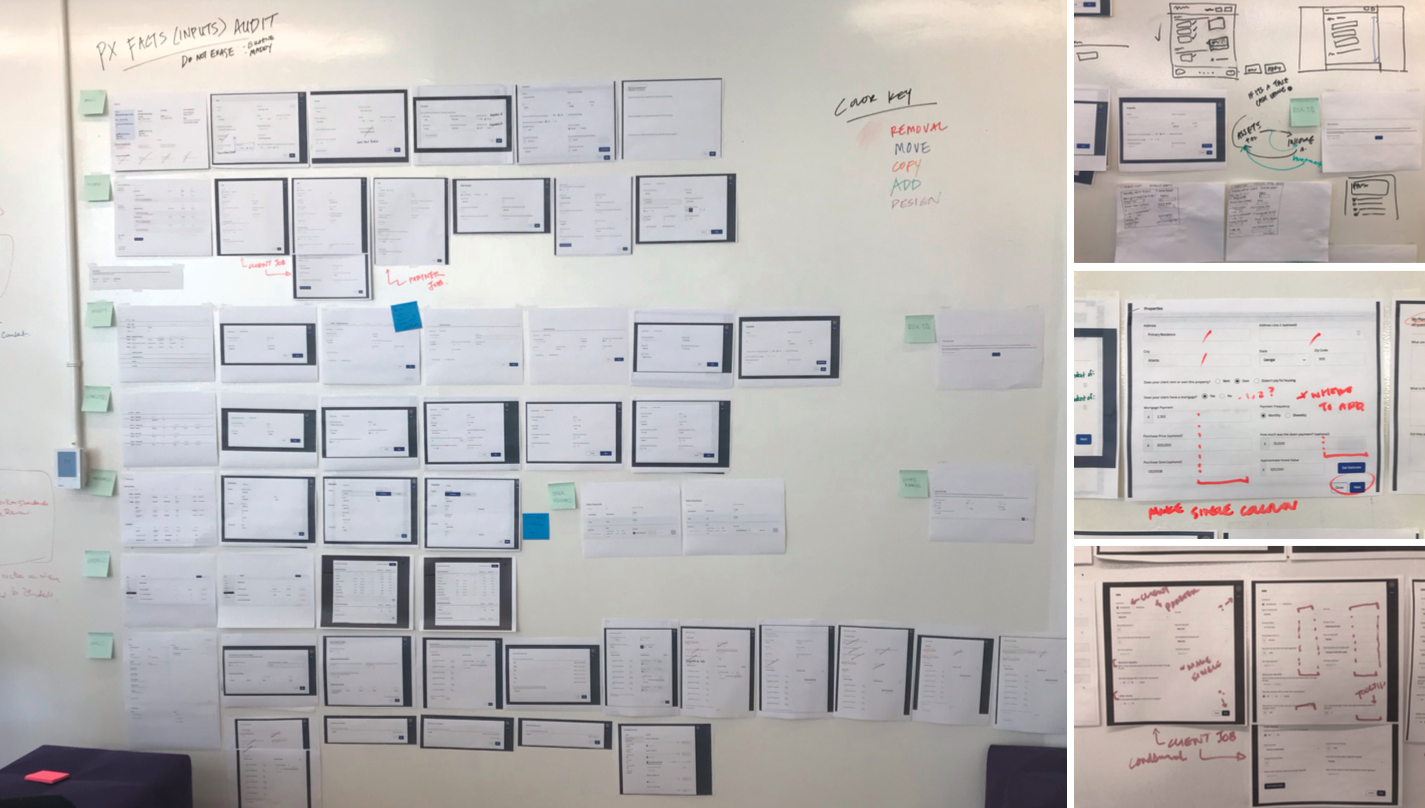 I created the “audit wall” as a place for our team to meet, discuss and review edits to the platform.