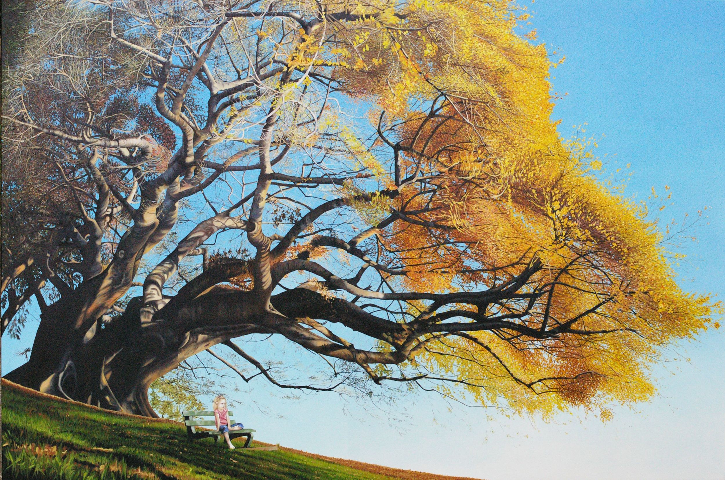   Afternoon Gaze  Wynne Finalist 210x150cm Oil on Canvas SOLD 