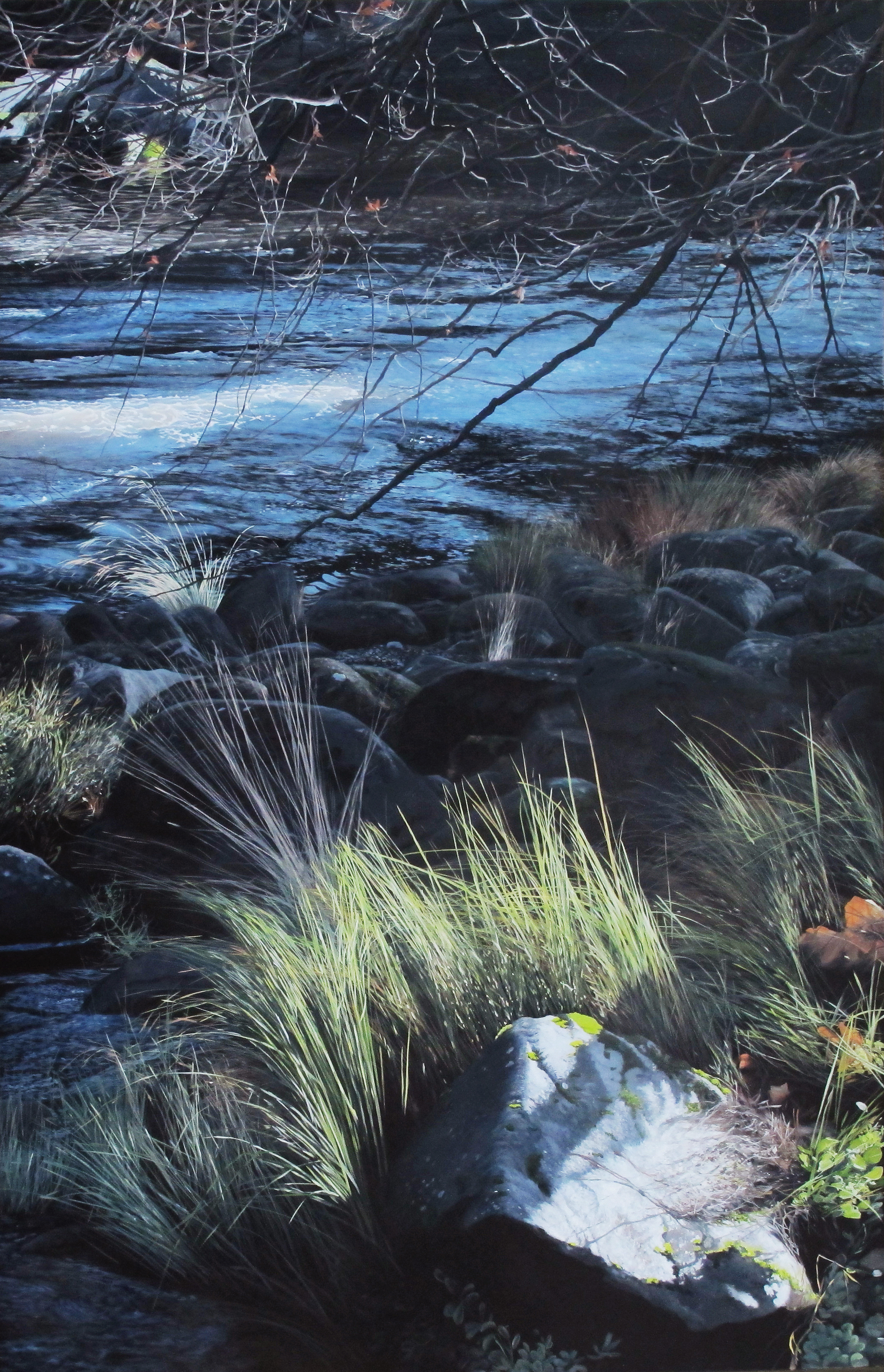   Winter In Cataract Gorge  135x210cm Oil on Canvas SOLD 
