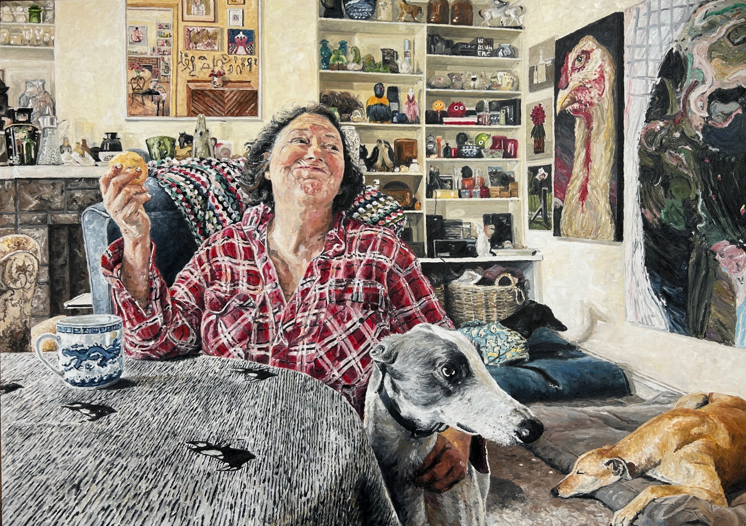 Lucy Culliton , painter. Portia Geach Memorial Portrait Prize Finalist Included for context