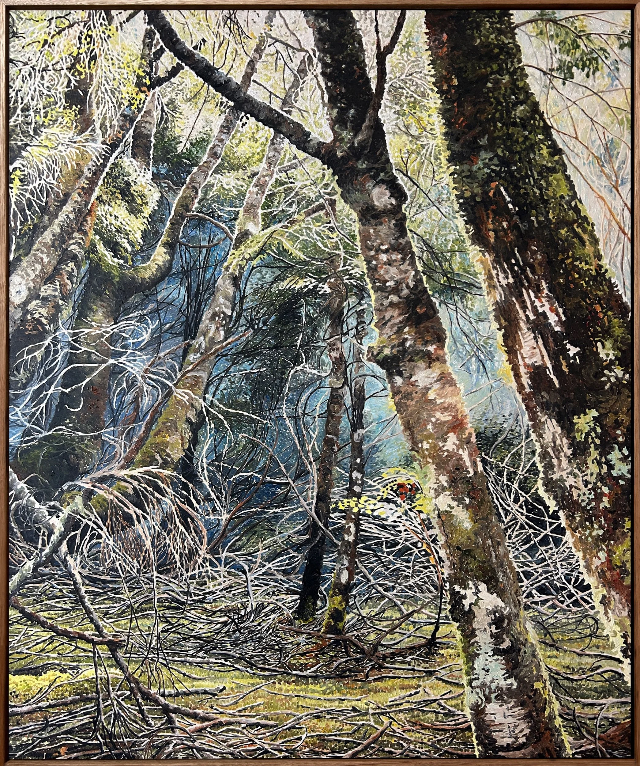 Holding Up The Light  Oil on Board 123x100cm  $7,500AUD Framed