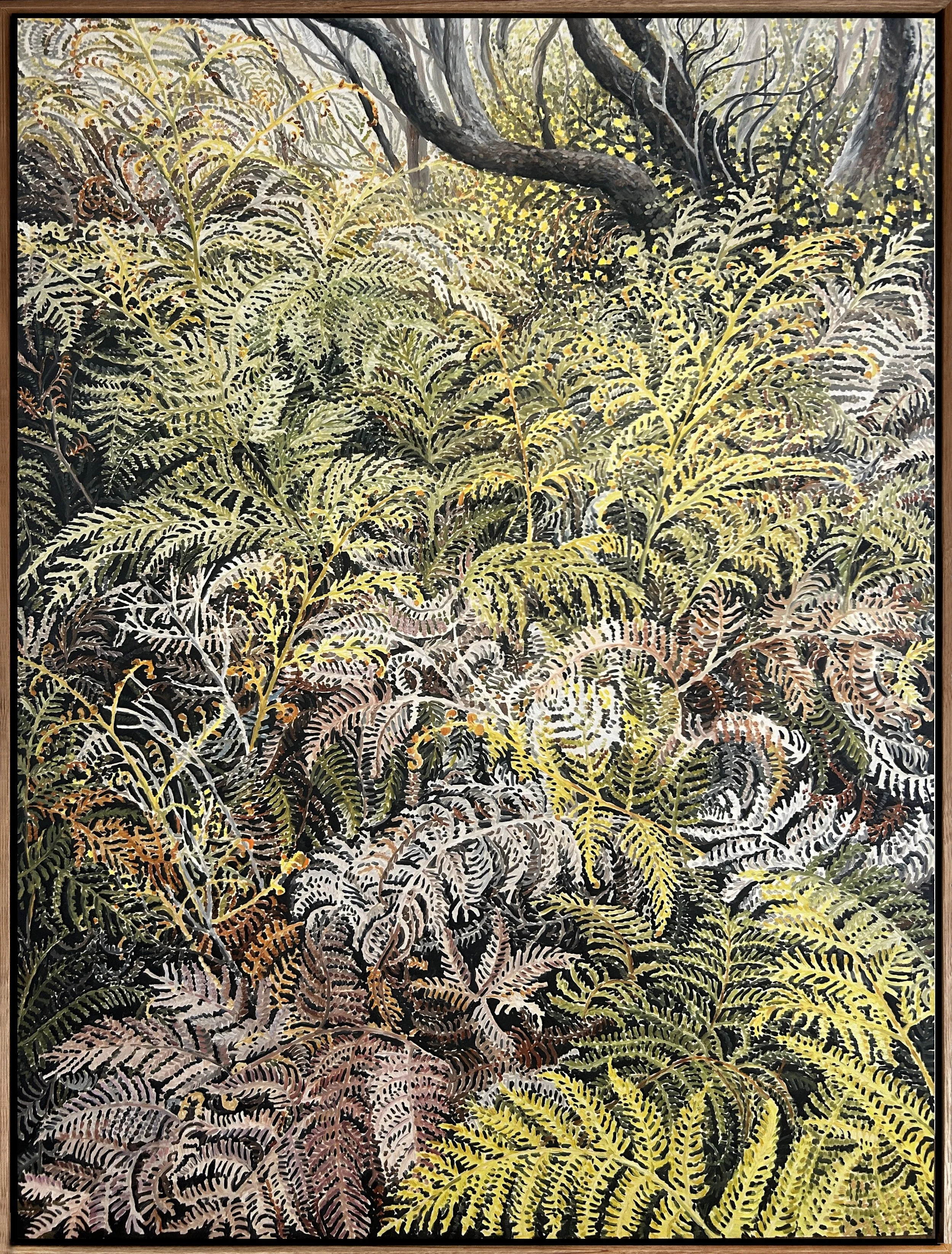   When The Undergrowth Sings 2026  100x85cm Oil on Board $7,000AUD 