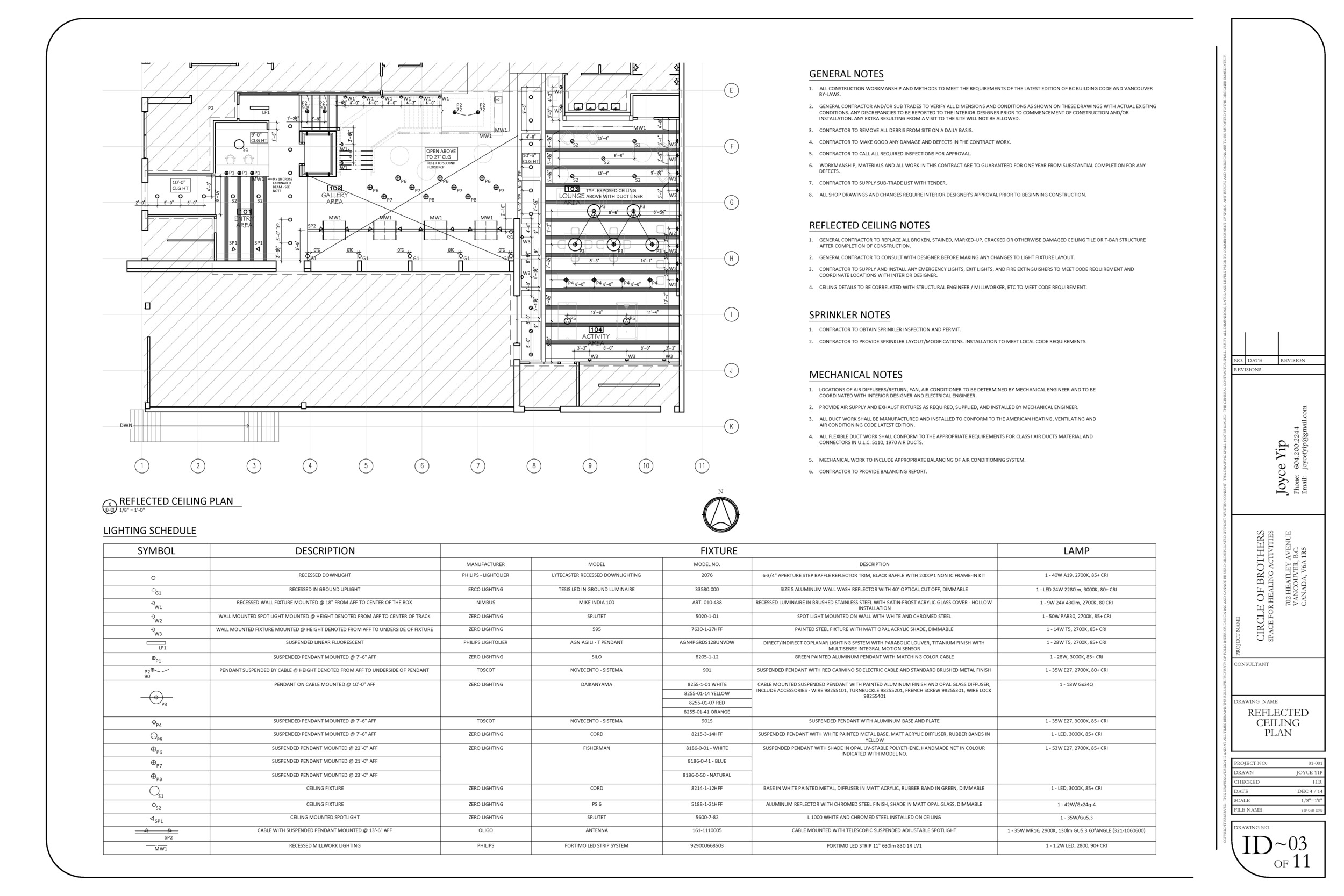 Reflected Ceiling Plan