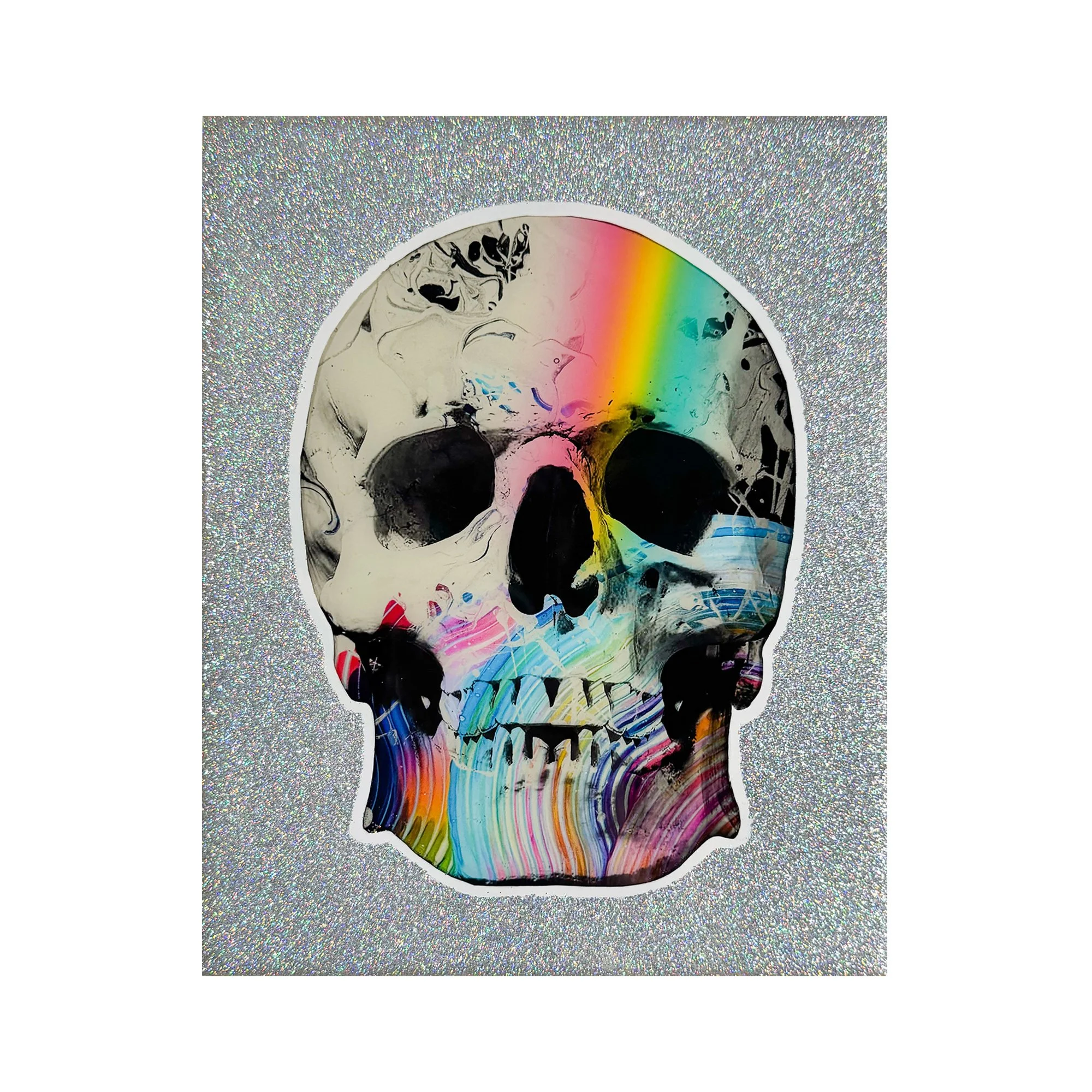 Bowie Glitter Skull, 2026 (Pre-Order) -8x10"