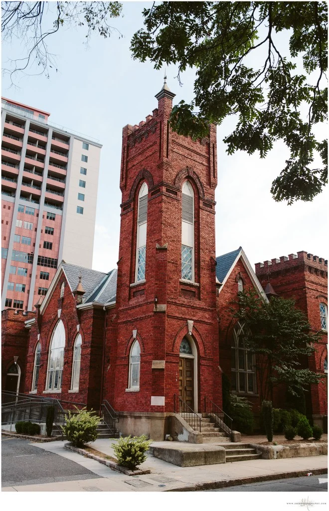 Front of Church, off S. Brevard St.