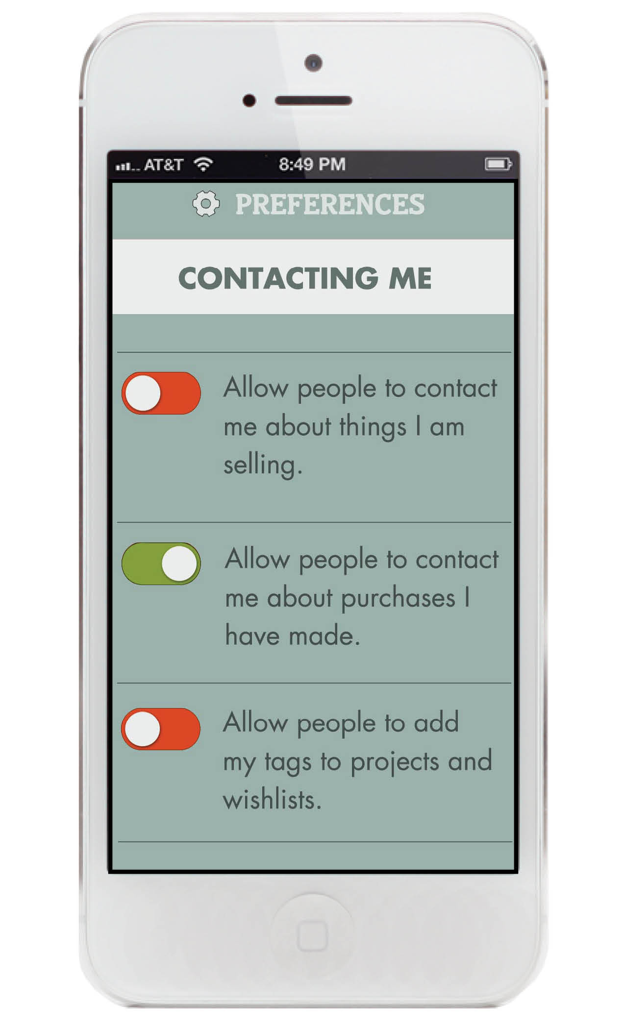 For things like being contacted, what types of materials they want to see, who they want to buy from, and what kinds of parking and shopping destinations they prefer when out in the field.
