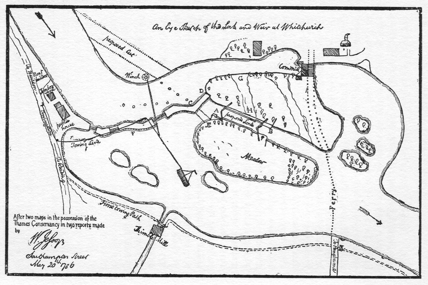 Map of the lock