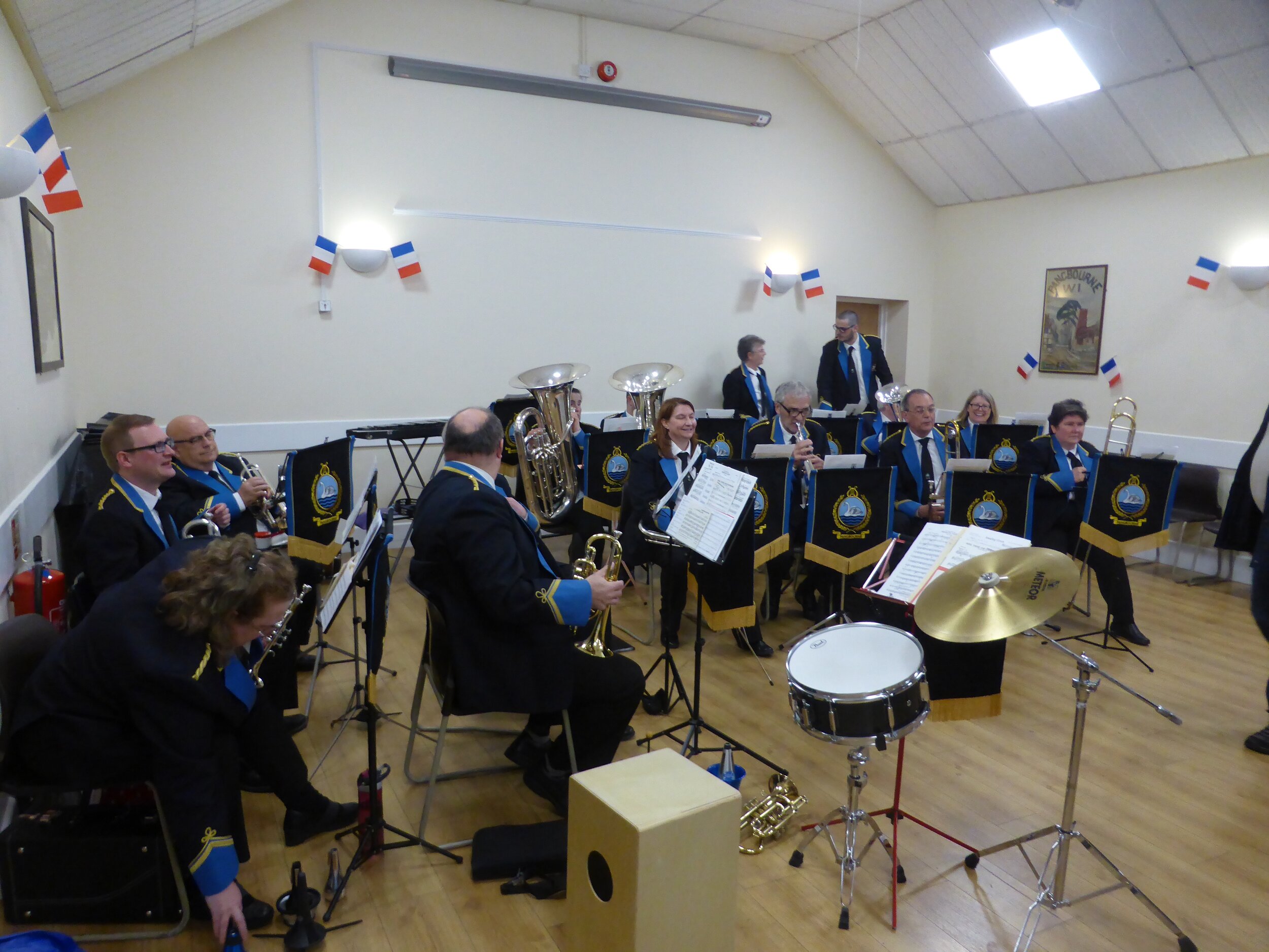 The Silver band welcomed the visitors.jpg