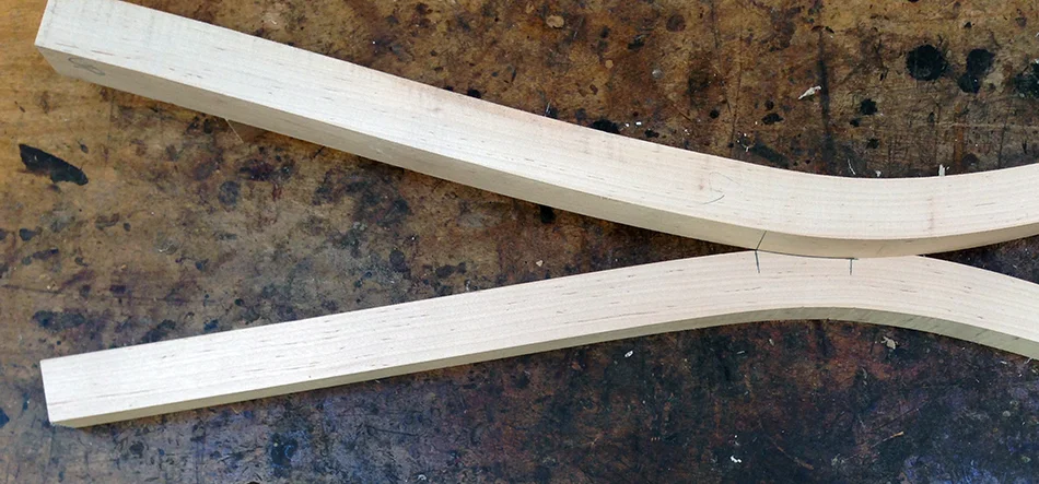 Layout the relief cut. Step 4: using the second leg as a template draw an arc from the first mark to the cross mark