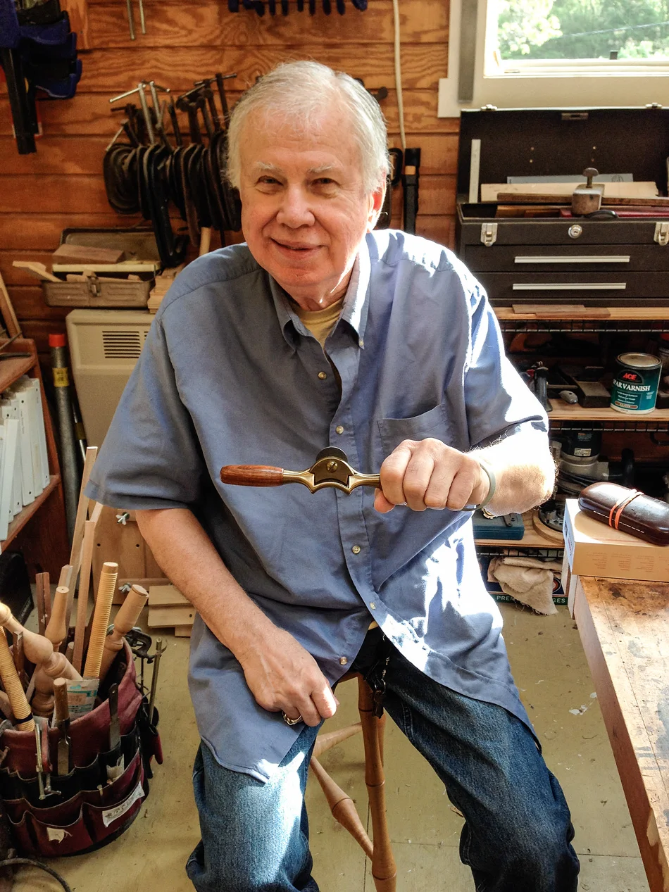 Aivars Krasts came to class with this spokeshave that was handmade by Brian in the early 90s