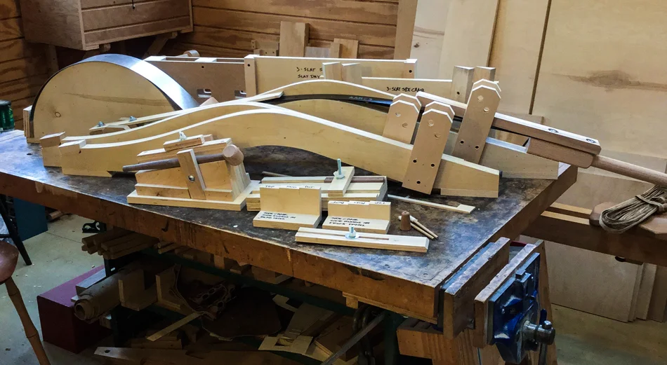 Bending forms and jigs that will make building a chair at home easier
