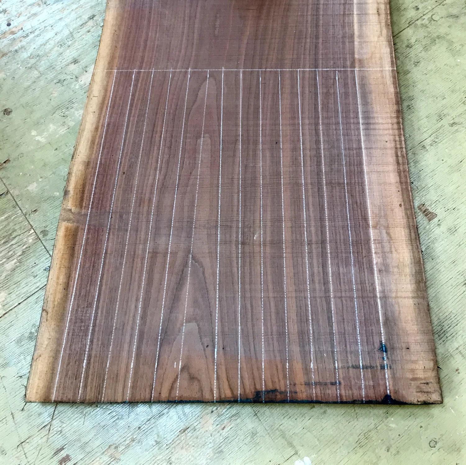 Laying out rung blanks for the straightest possible grain
