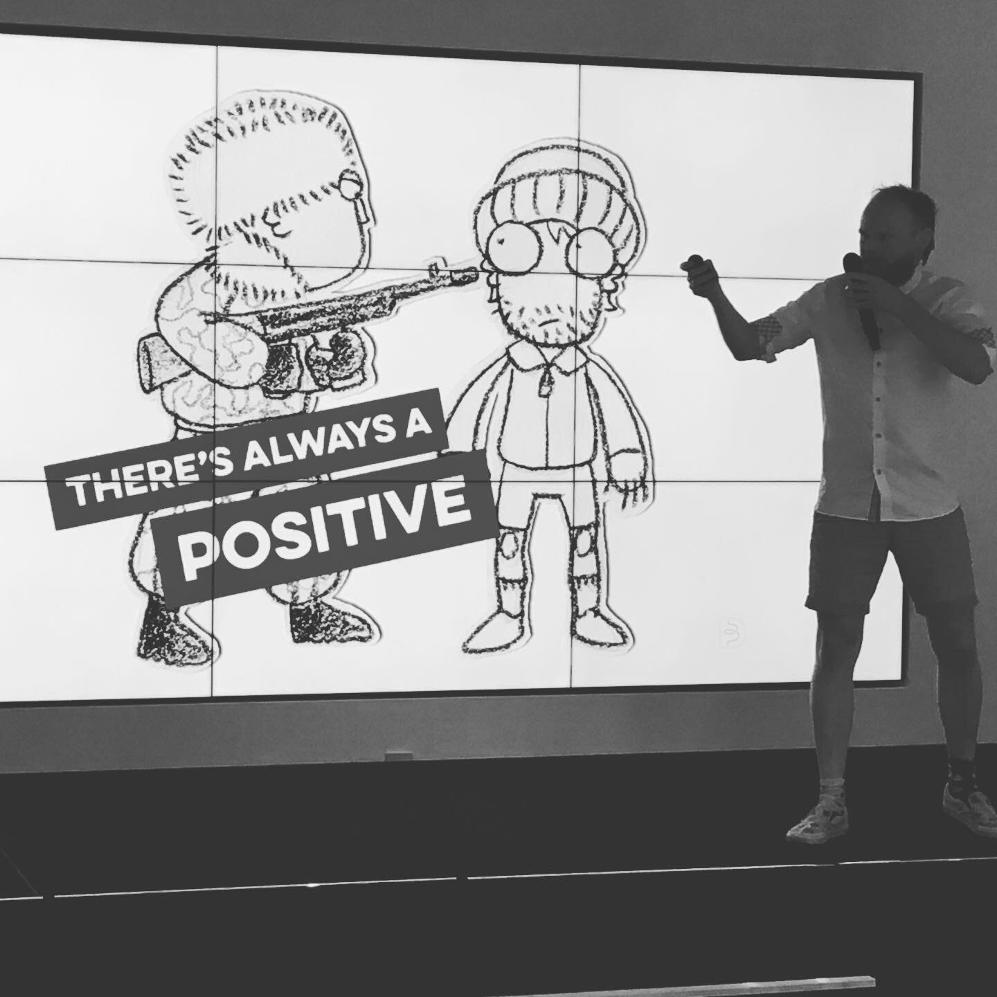 Amazing &amp; inspiring stories at work today from happiness guru @danny_bent 
His top 5 tips for happiness:
1. There&rsquo;s always a positive 
2. Face your fears
3. Find your tribe
4. Be present 
5. Help people .
.
.
.
.
.
.
#mentalhealthawarenessw