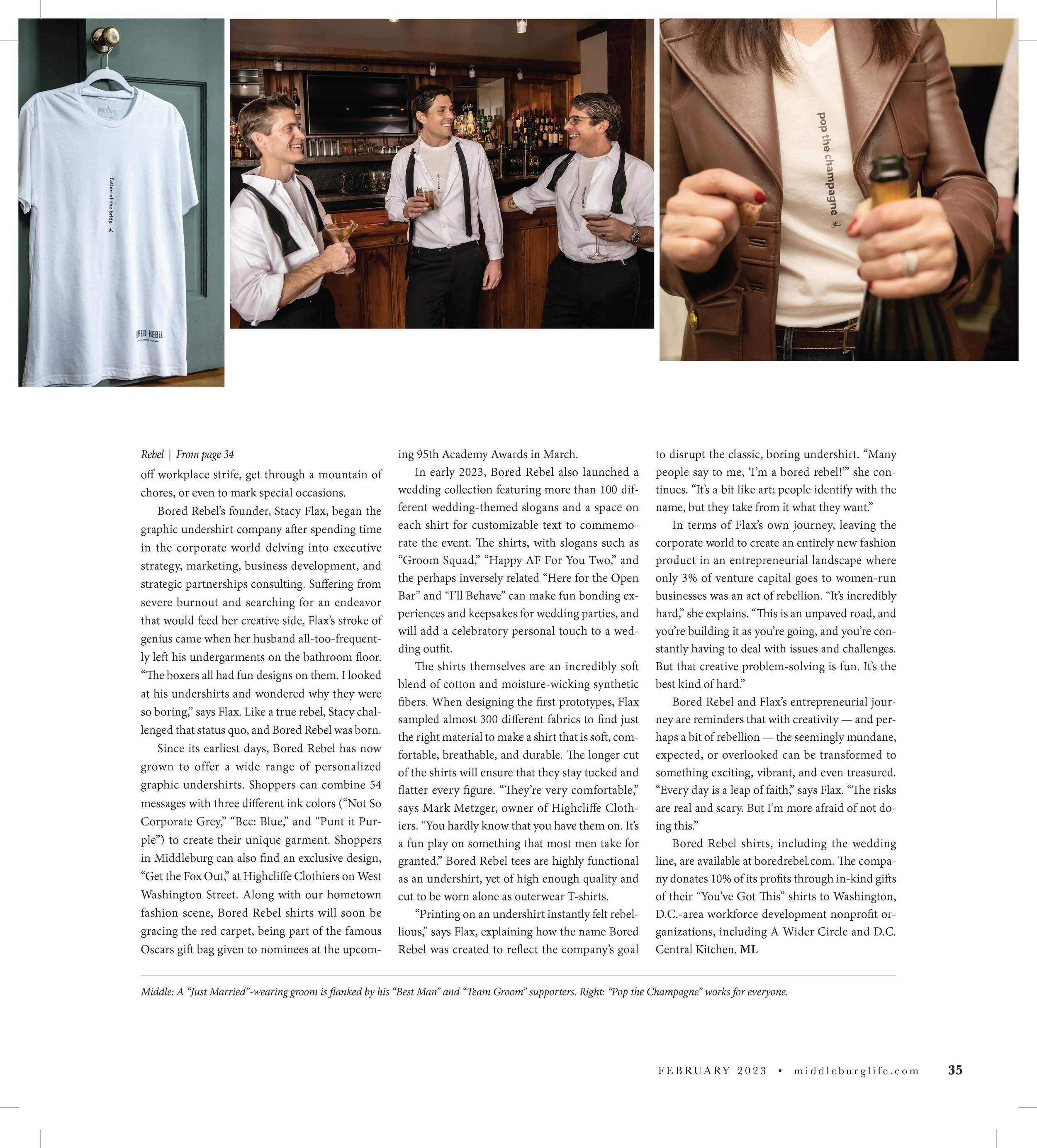 Middleburg Life February 2023:  Bored Rebel