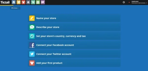 Here's the feel of the site when you sign up and go through the set up process. 