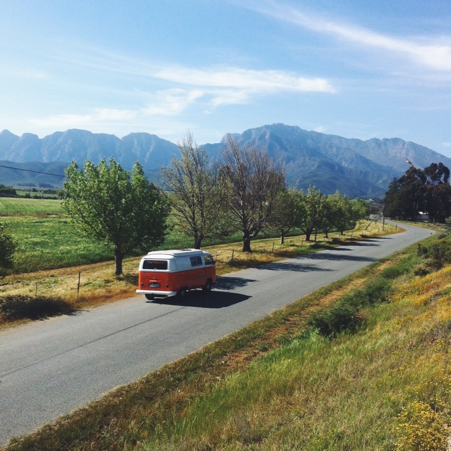 The title page of one of my Steller stoires - from that time my sister and I took a vintage VW Camper on an epic roadtrip. 