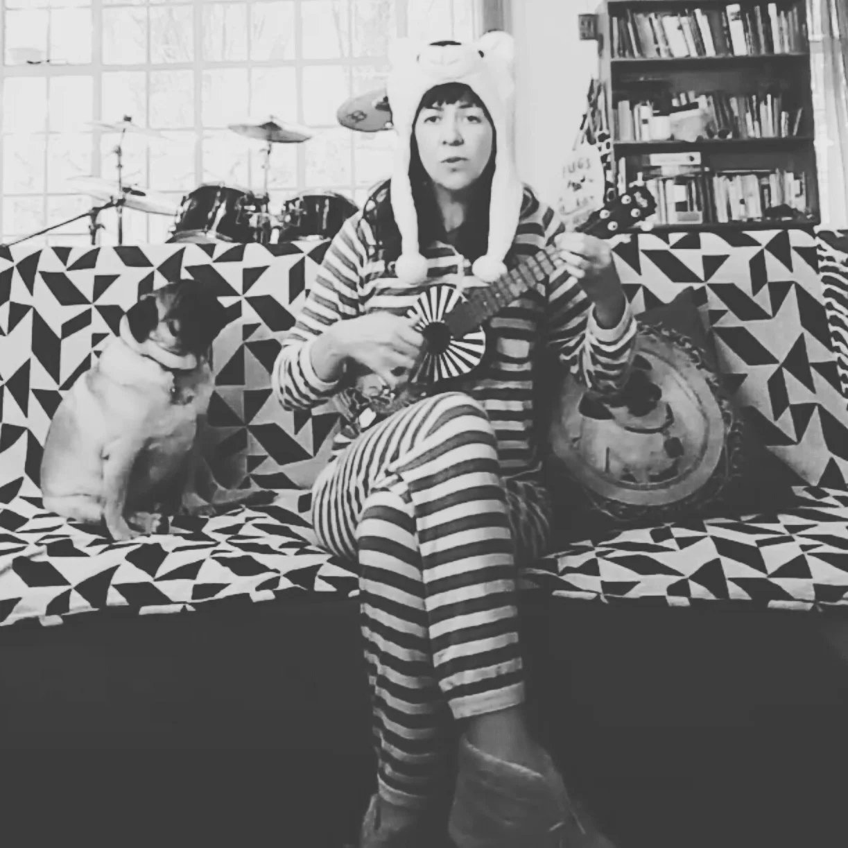 My pug featuring in one of my videos (Oh so Quiet, by Bjork)
