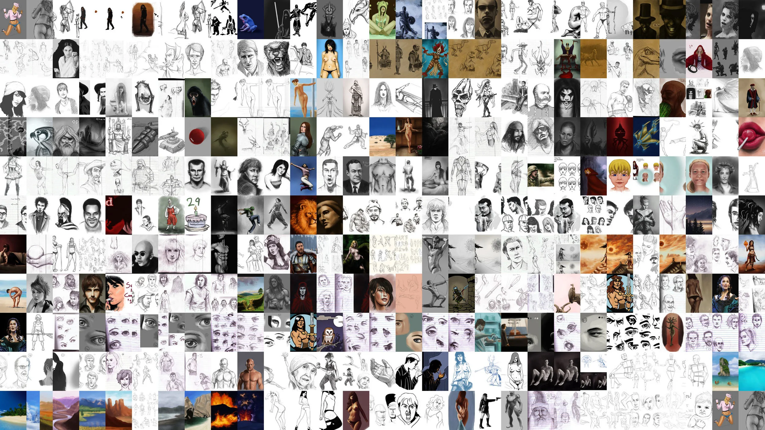 A year's worth of work by Gareth Fouche